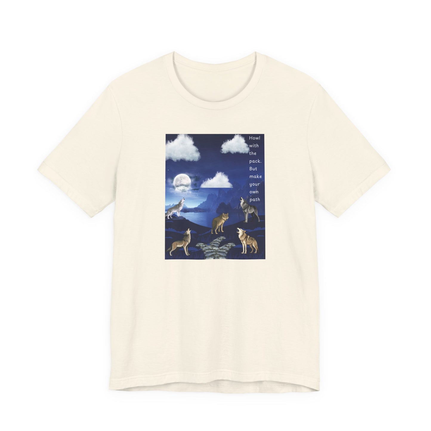 Wolf Moon Graphic Tee — "Pack Makes a House a Home"