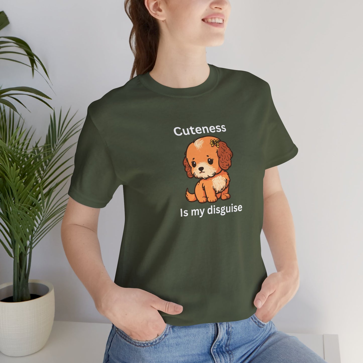 Cockapoo Tee — "Cuteness Is My Disguise" Cute Puppy Graphic Shirt