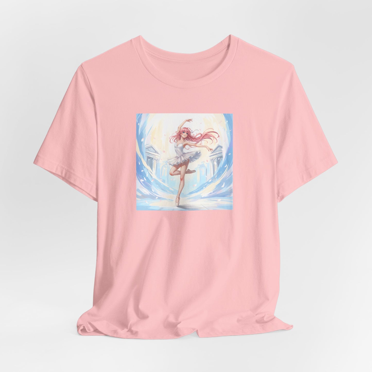 Anime Girl Dance T-Shirt — Pastel Skater City Illustration Tee