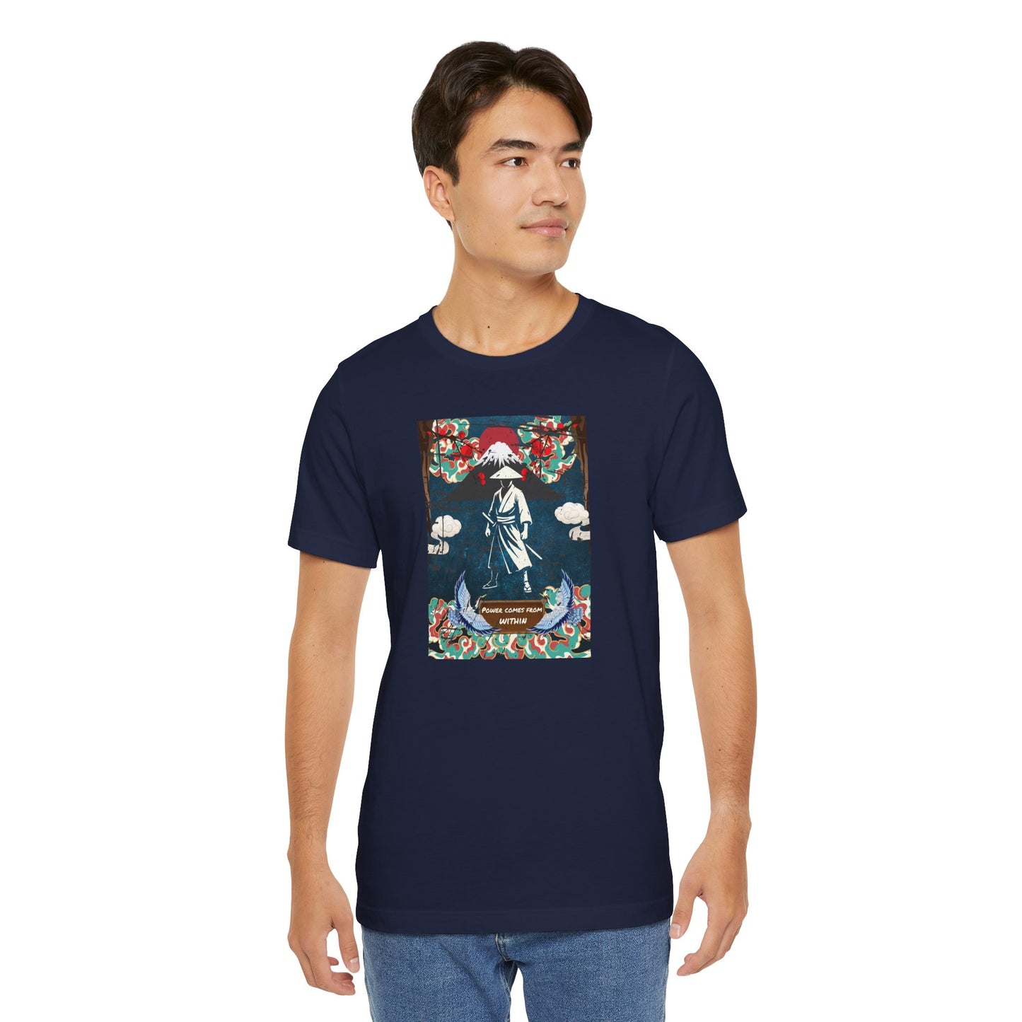 Samurai Sunset Graphic Tee — Vintage Japanese Warrior Illustration T-Shirt