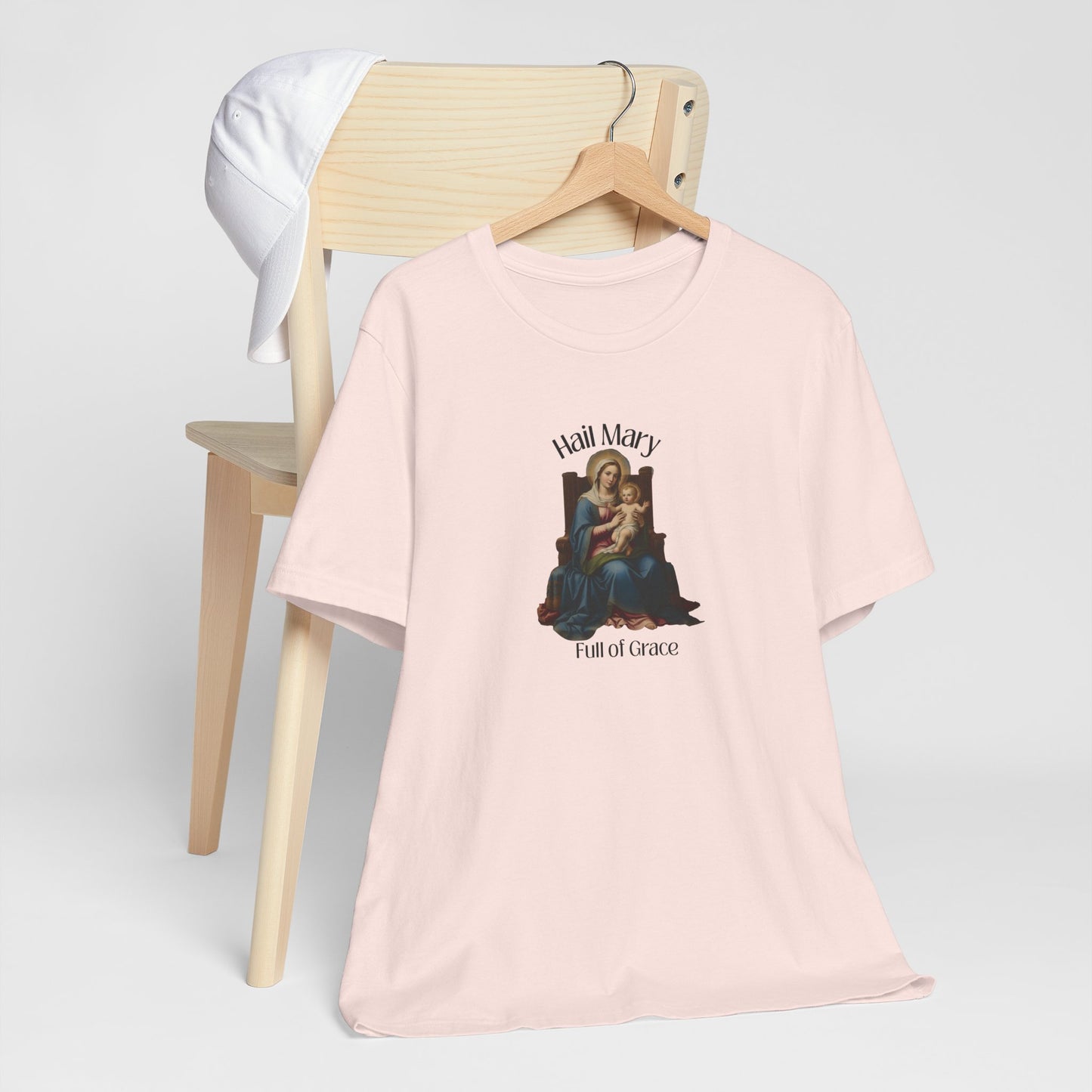 Hail Mary "Full of Grace" Tee — Vintage Madonna Prayer T-Shirt