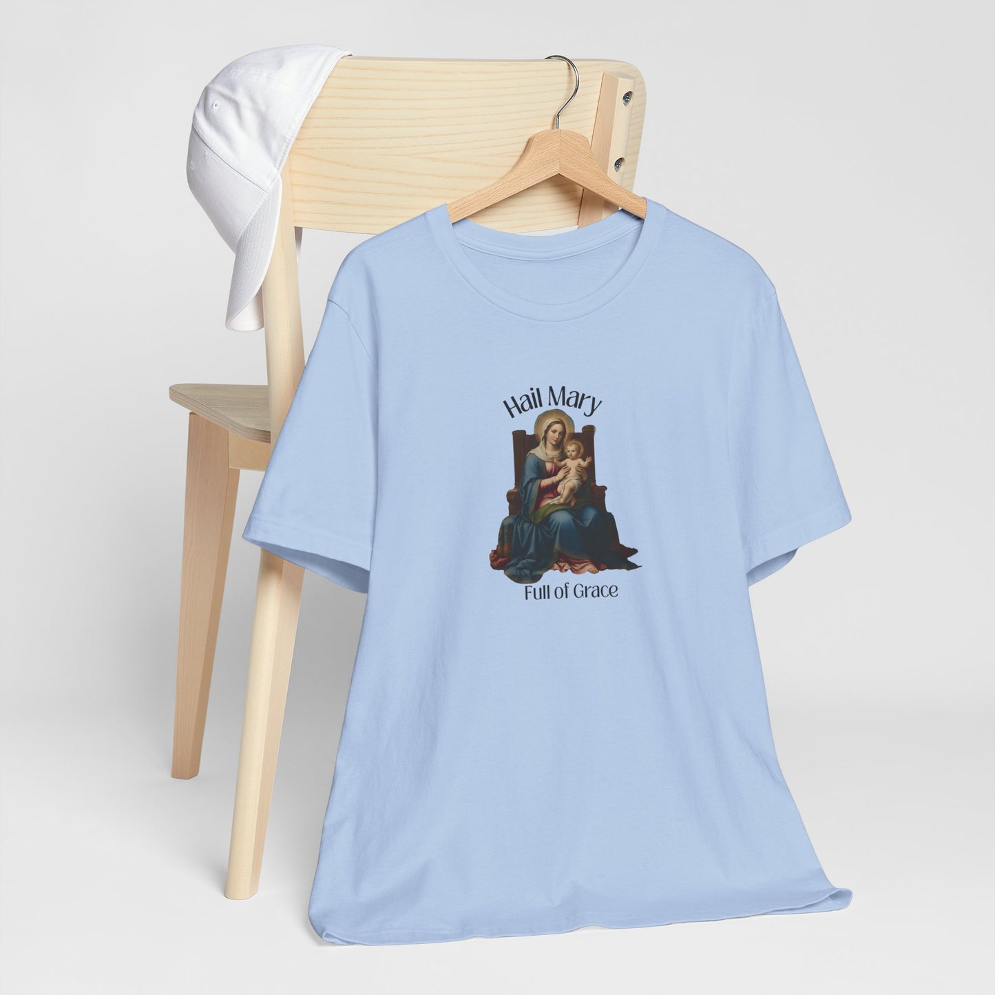 Hail Mary "Full of Grace" Tee — Vintage Madonna Prayer T-Shirt