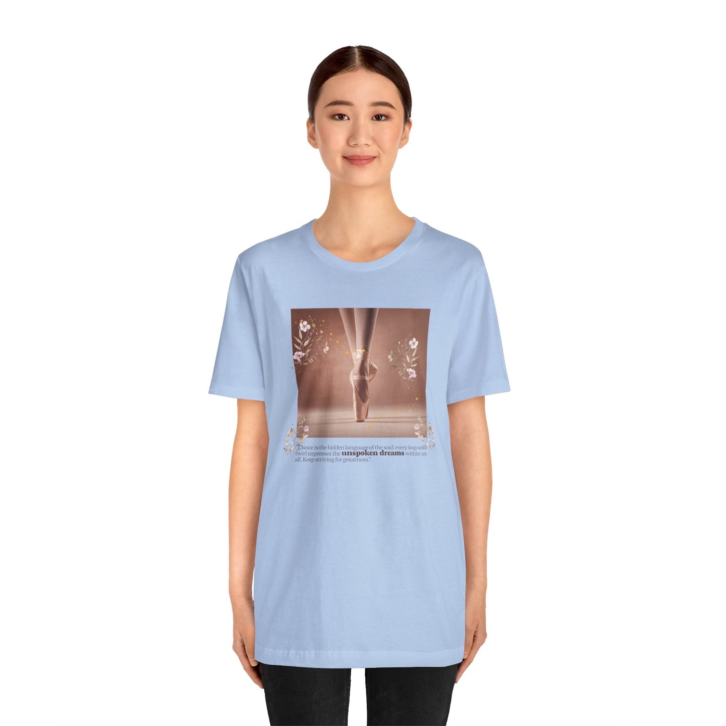 Ballet Pointe Tee — Elegant Dancer Photo Graphic T-Shirt