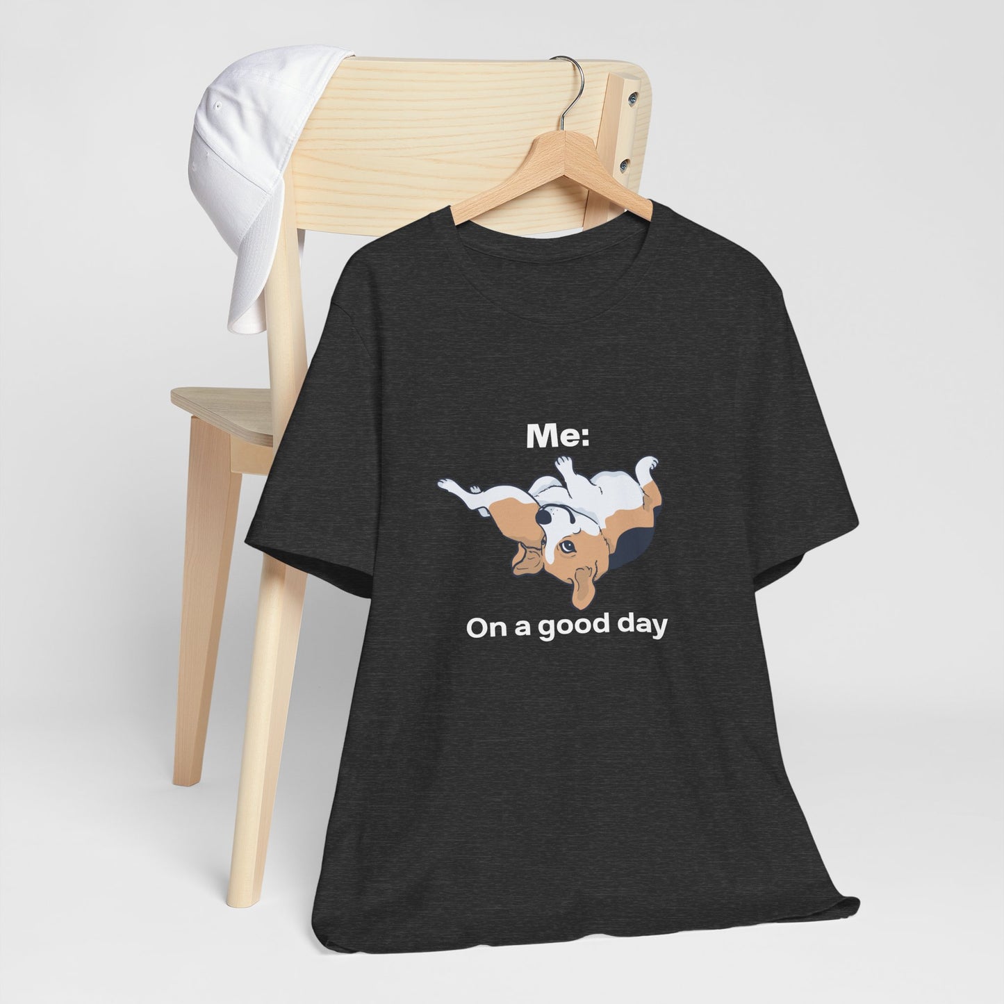 Beagle Rolling Cute Dog Tee — Playful Beagle Graphic T-Shirt