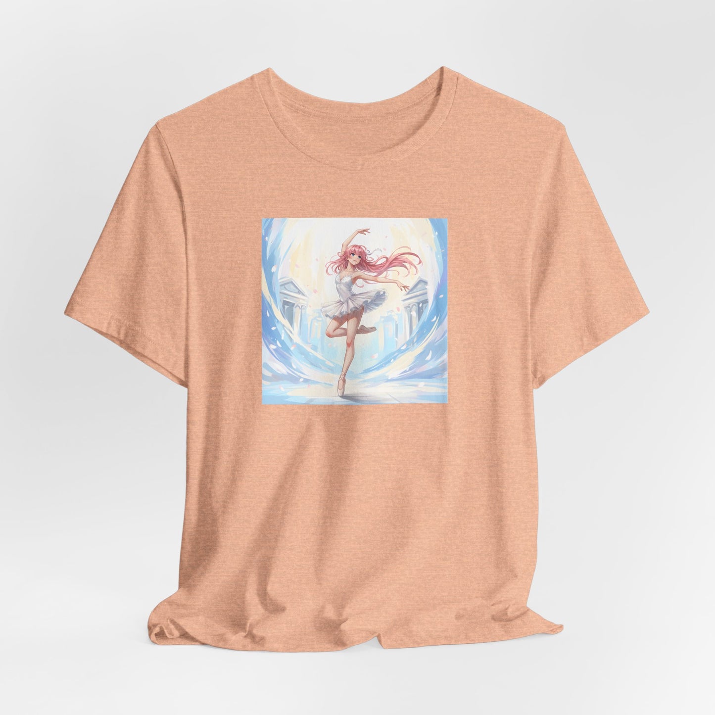 Anime Girl Dance T-Shirt — Pastel Skater City Illustration Tee