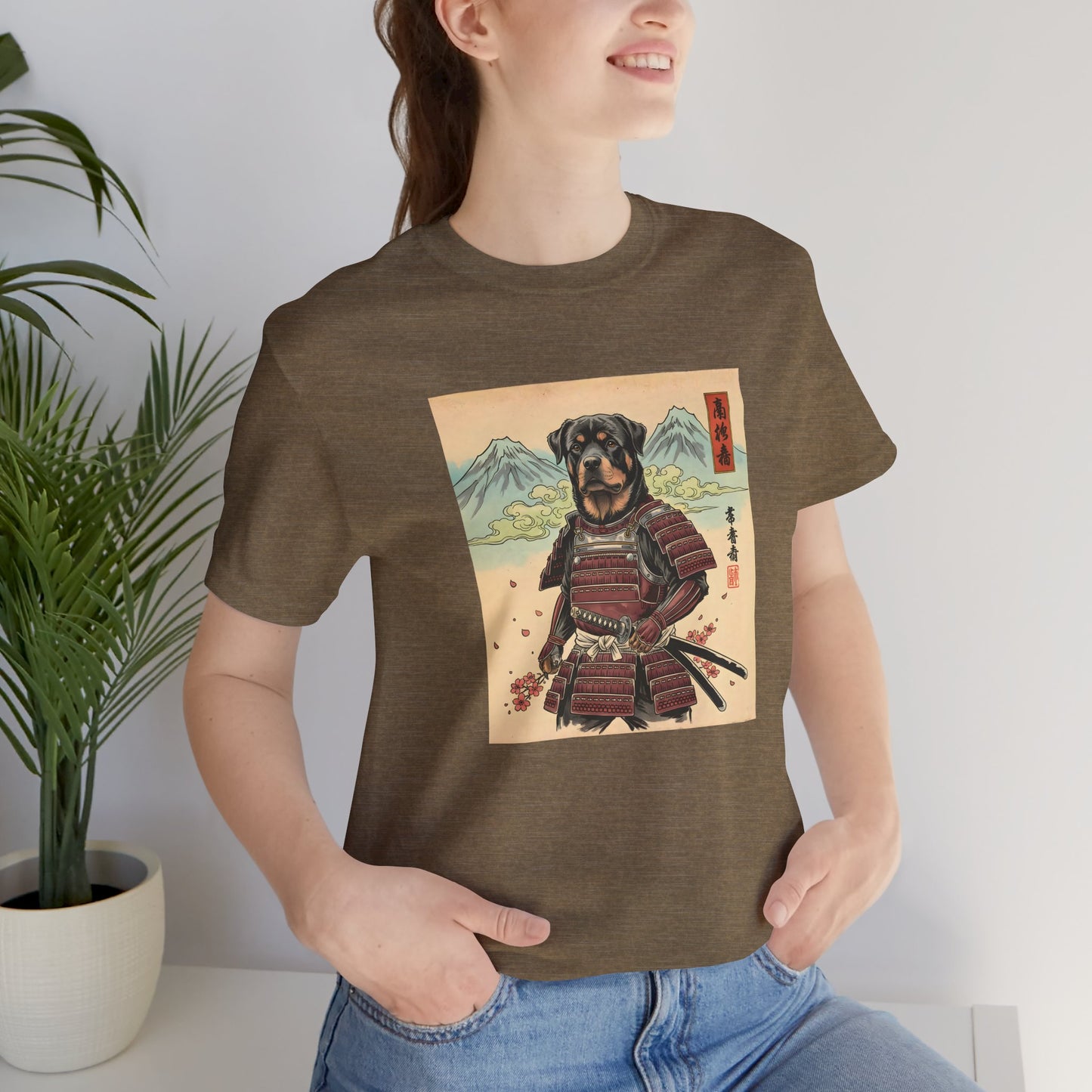 Samurai Rottweiler T-Shirt — Warrior Dog Graphic Tee