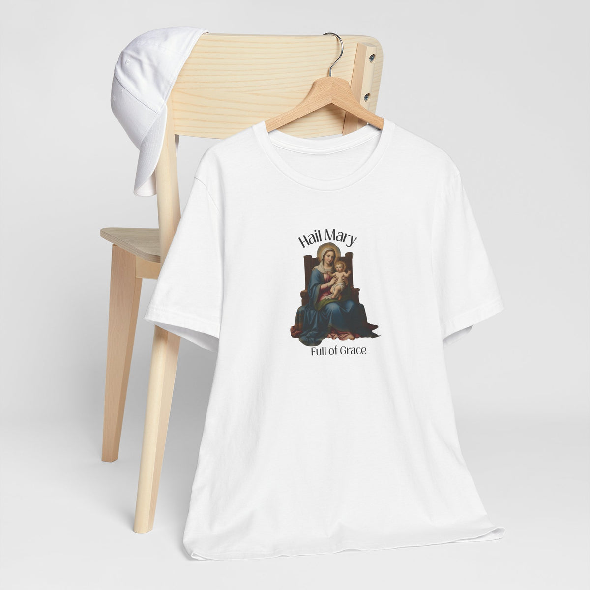 Hail Mary "Full of Grace" Tee — Vintage Madonna Prayer T-Shirt