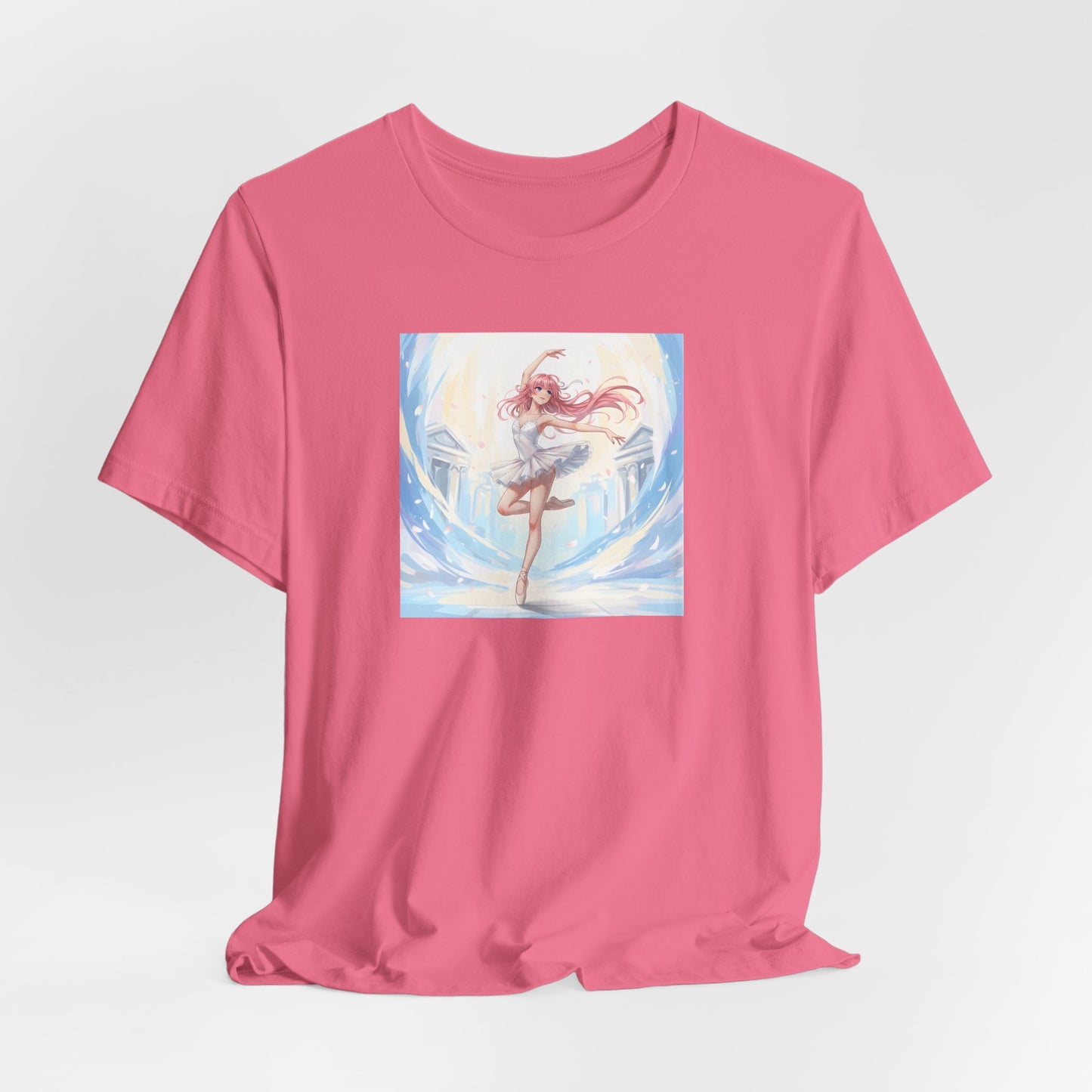 Anime Girl Dance T-Shirt — Pastel Skater City Illustration Tee