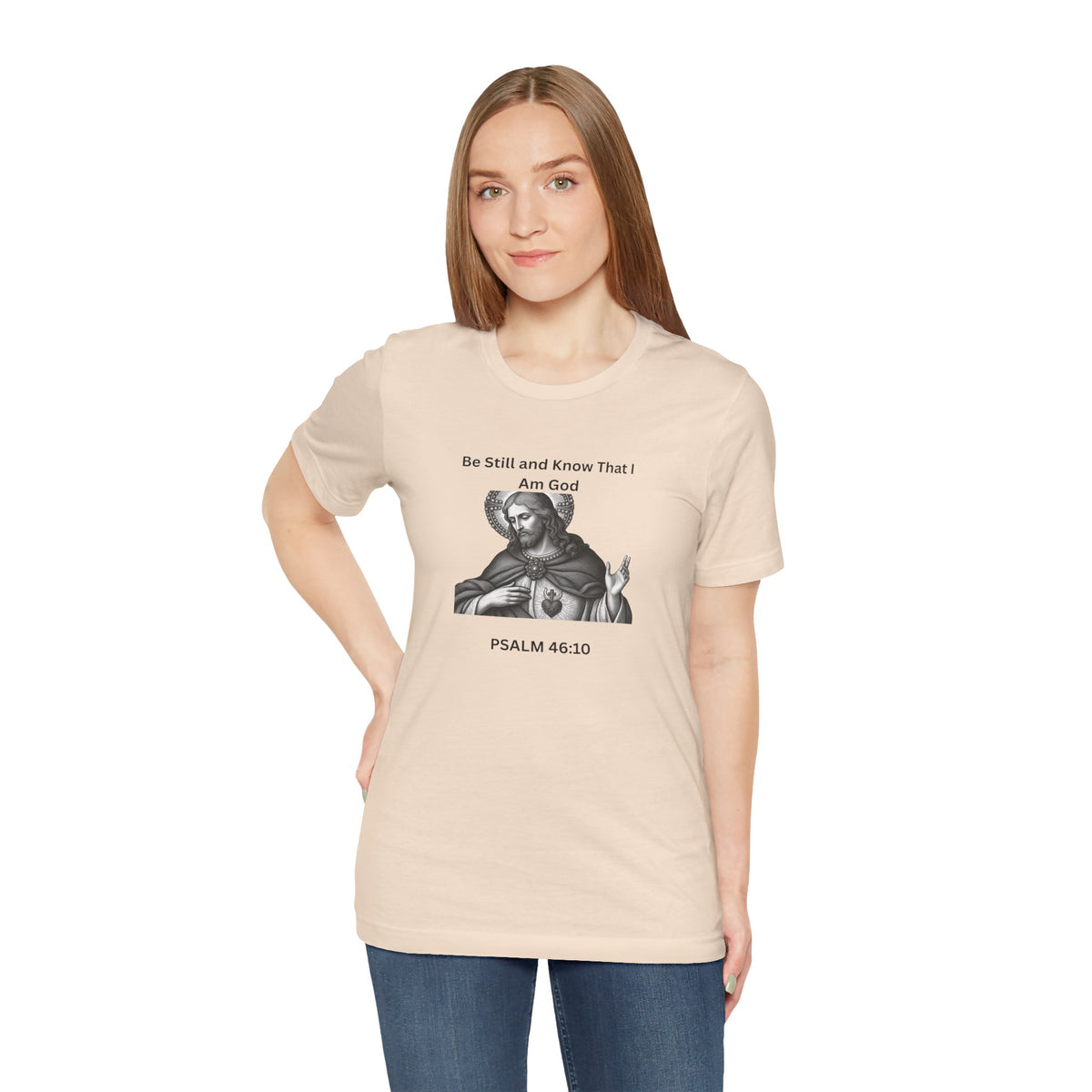 Psalm 46:10 Christian T‑Shirt – “Be Still and Know That I Am God” Religious Tee