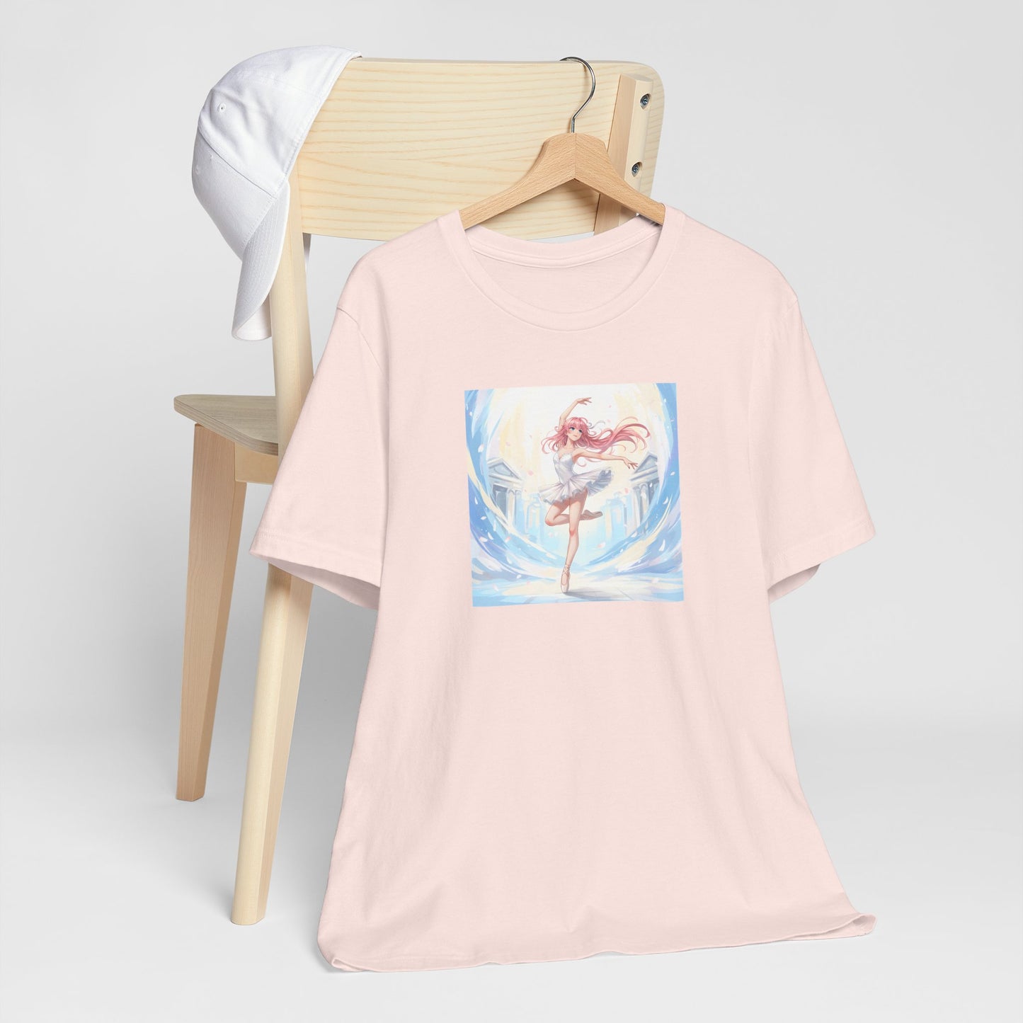 Anime Girl Dance T-Shirt — Pastel Skater City Illustration Tee