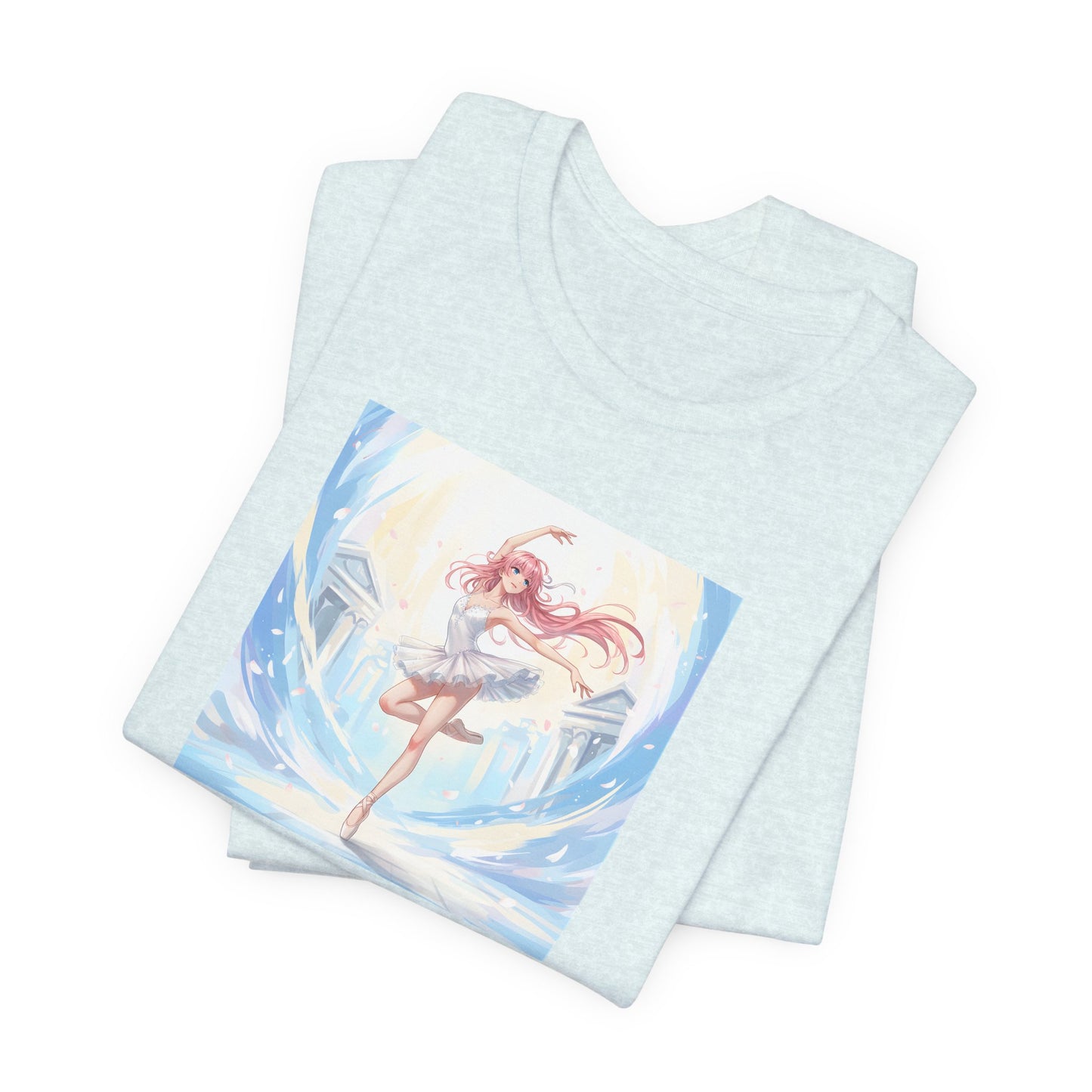 Anime Girl Dance T-Shirt — Pastel Skater City Illustration Tee