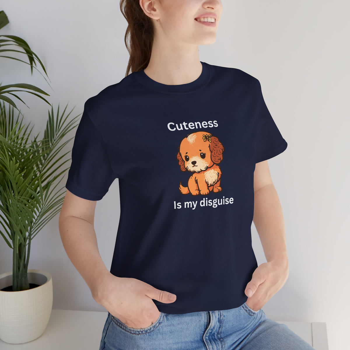 Cockapoo Tee — "Cuteness Is My Disguise" Cute Puppy Graphic Shirt