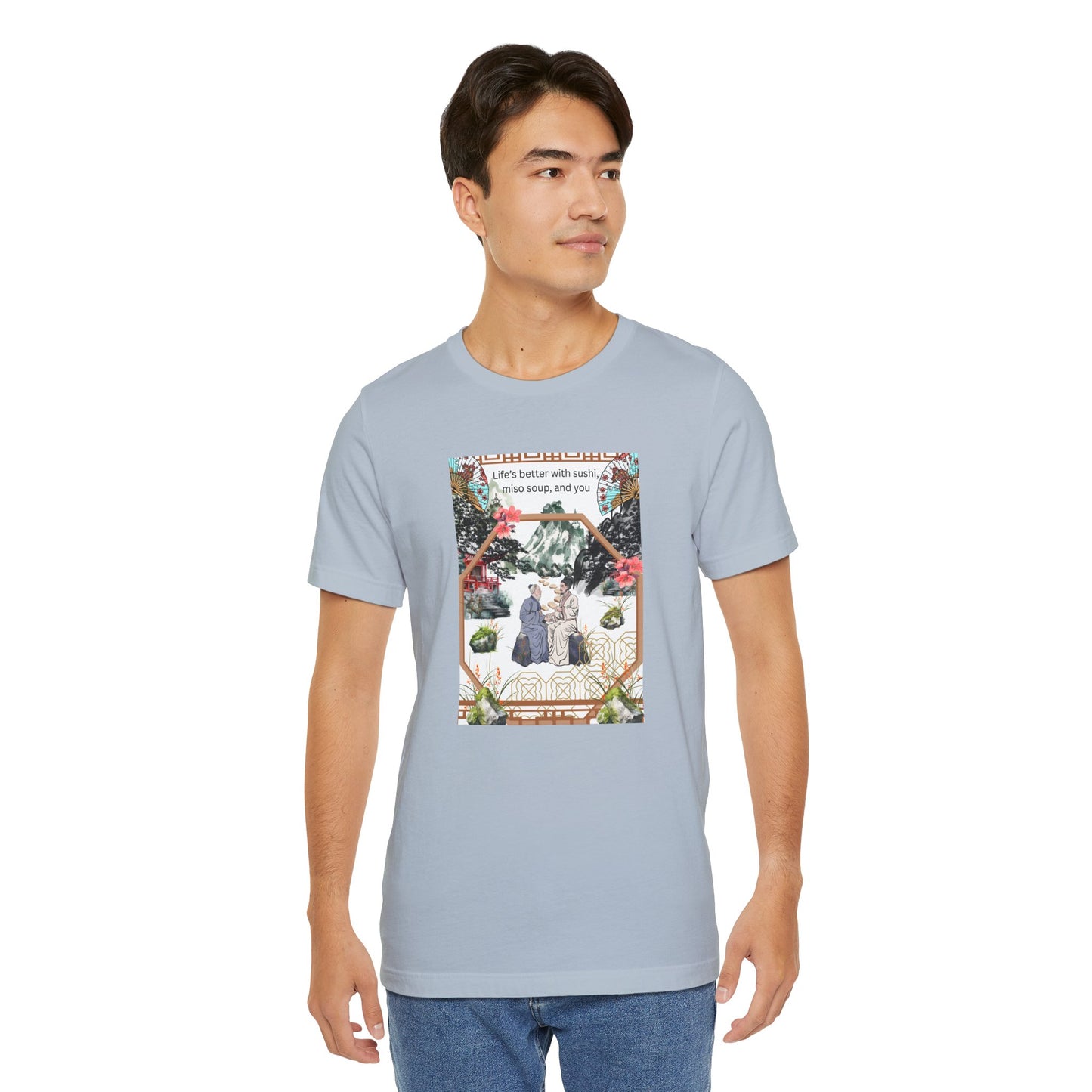 Life's Better With Sushi, Miso Soup & You — Vintage Japanese Food Graphic Tee