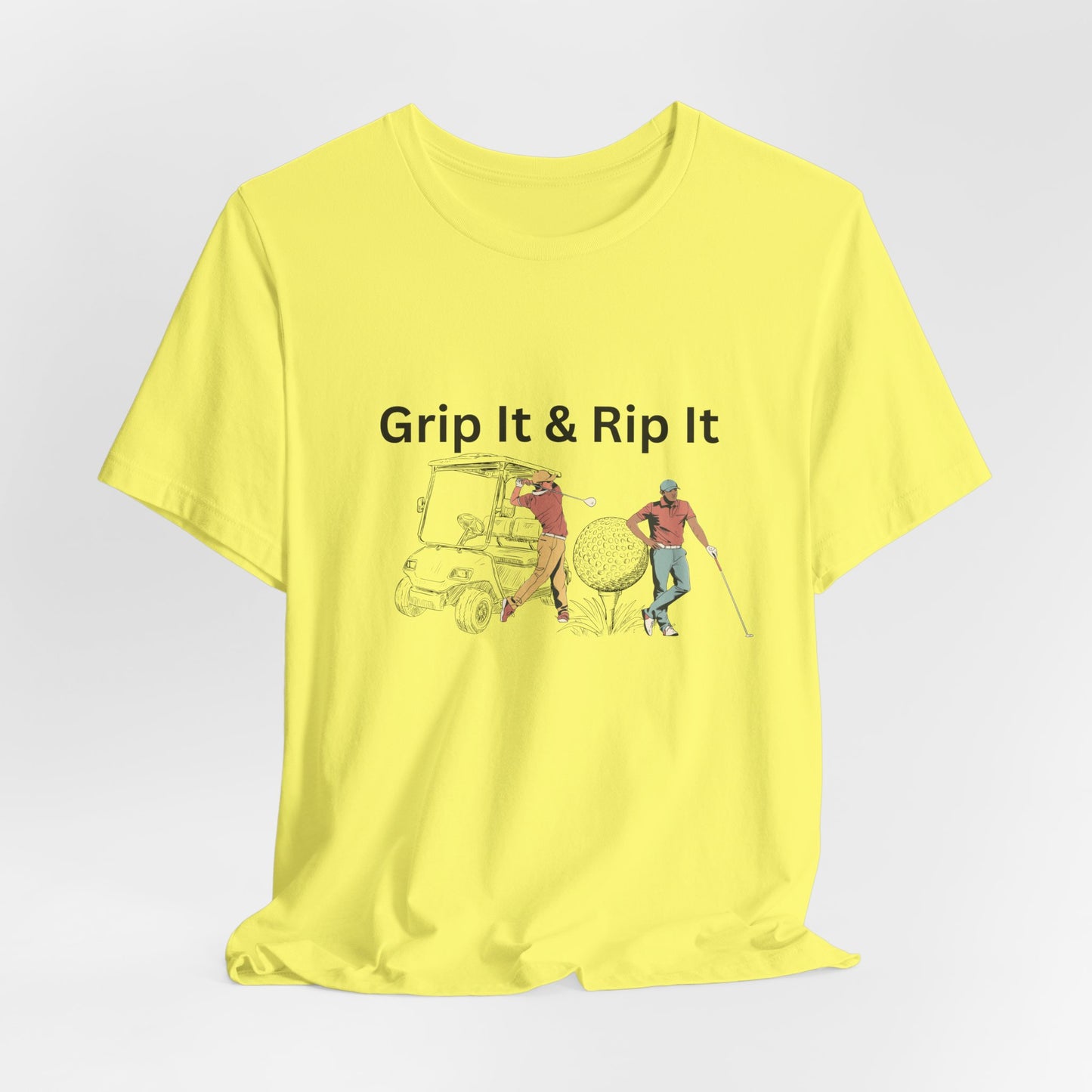 Golf T-Shirt – "Grip It & Rip It" Vintage Golfers Design