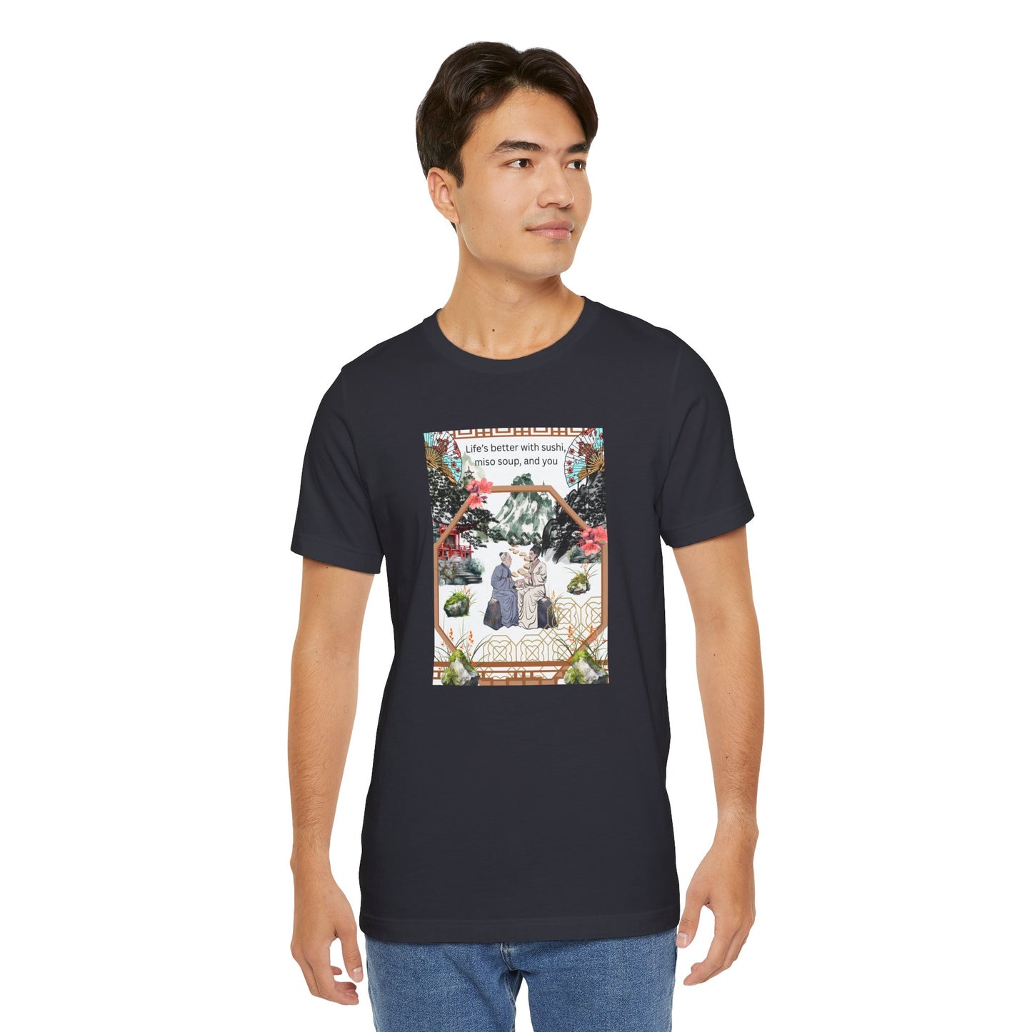 Life's Better With Sushi, Miso Soup & You — Vintage Japanese Food Graphic Tee