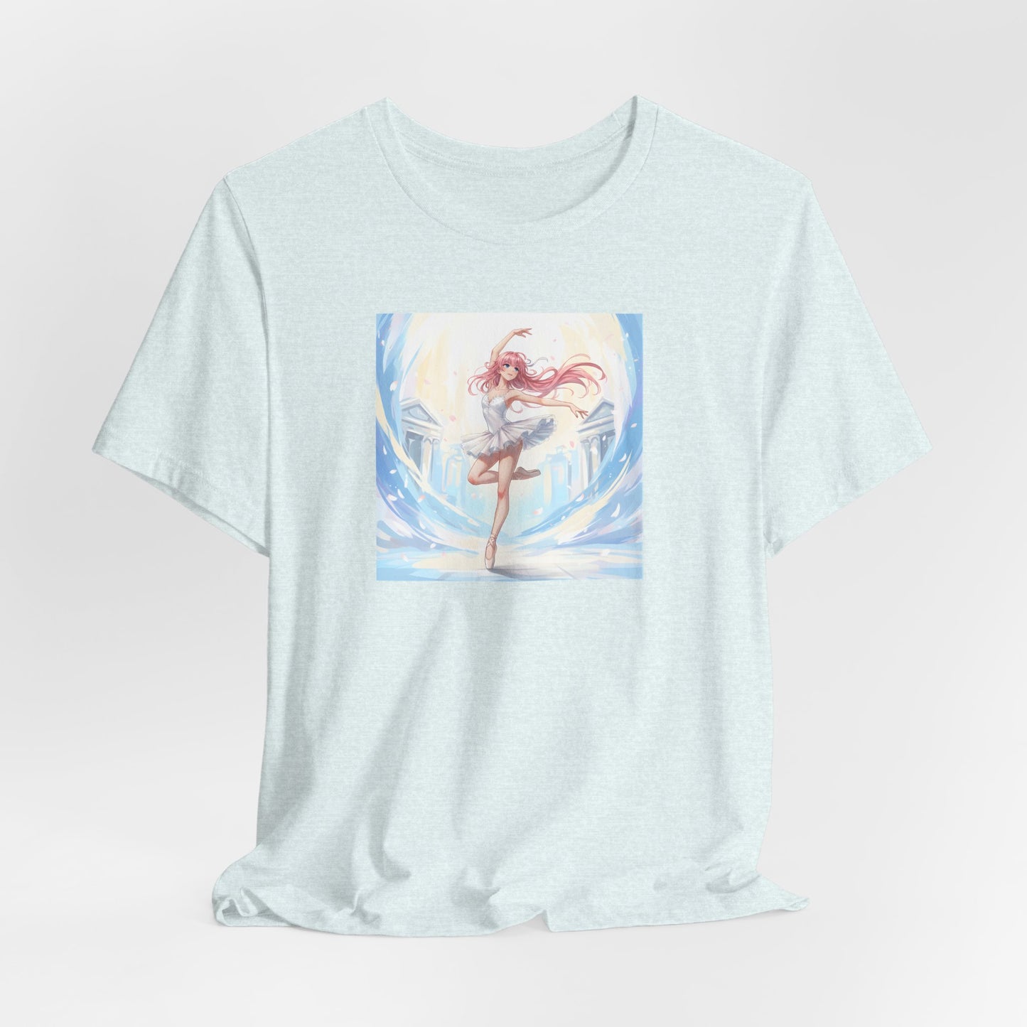 Anime Girl Dance T-Shirt — Pastel Skater City Illustration Tee