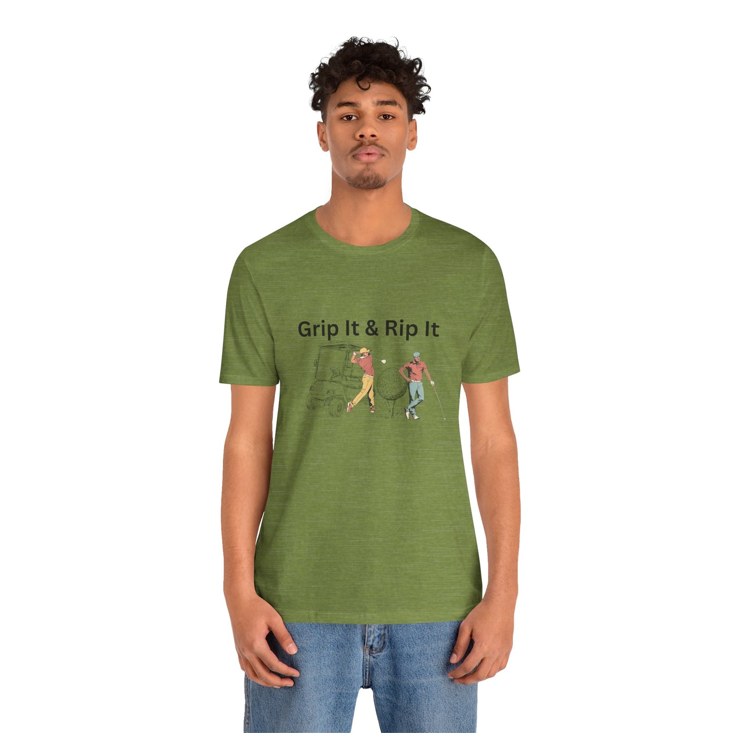 Golf T-Shirt – "Grip It & Rip It" Vintage Golfers Design