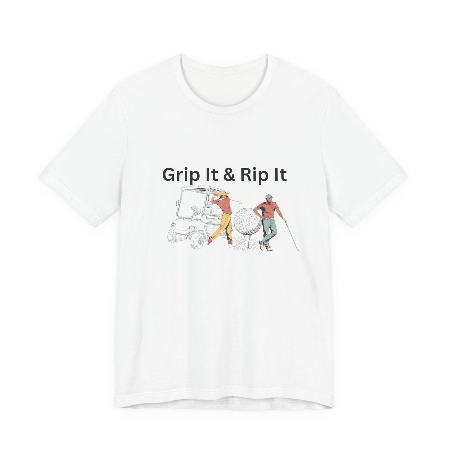 Golf T-Shirt – "Grip It & Rip It" Vintage Golfers Design