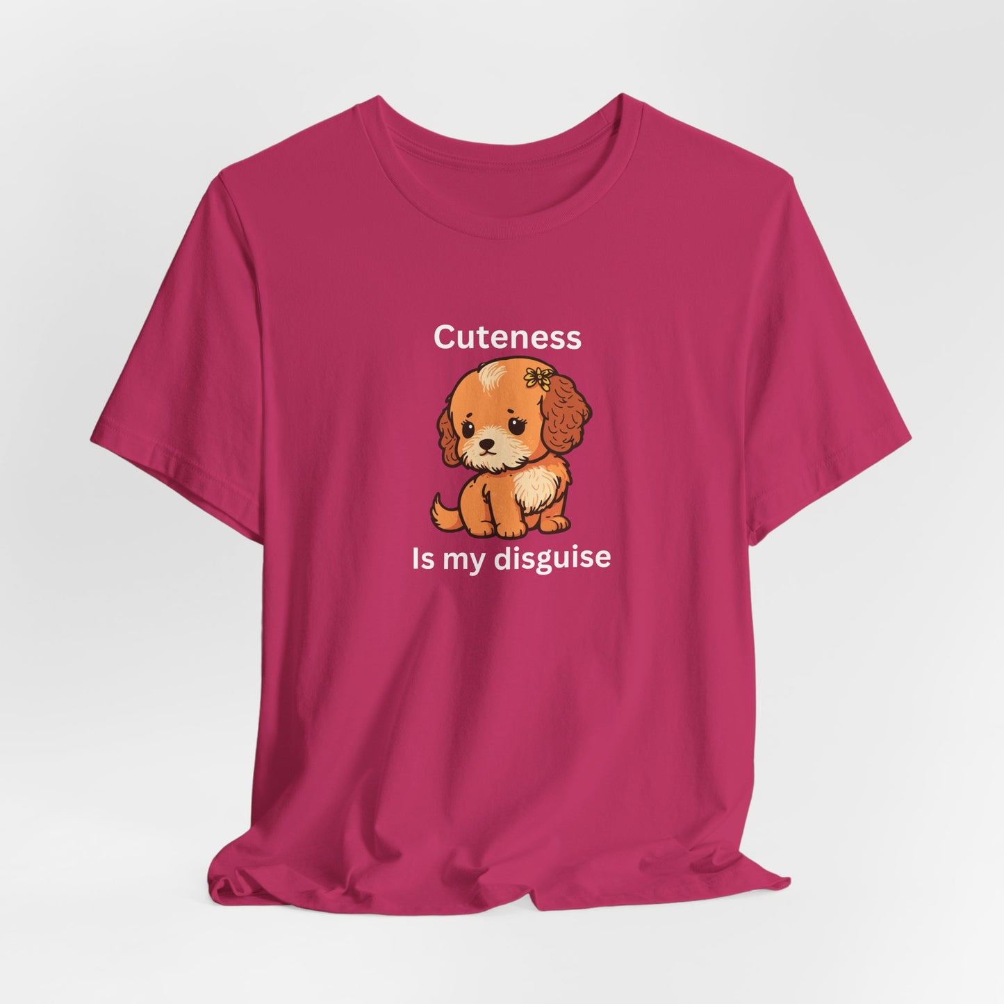 Cockapoo Tee — "Cuteness Is My Disguise" Cute Puppy Graphic Shirt