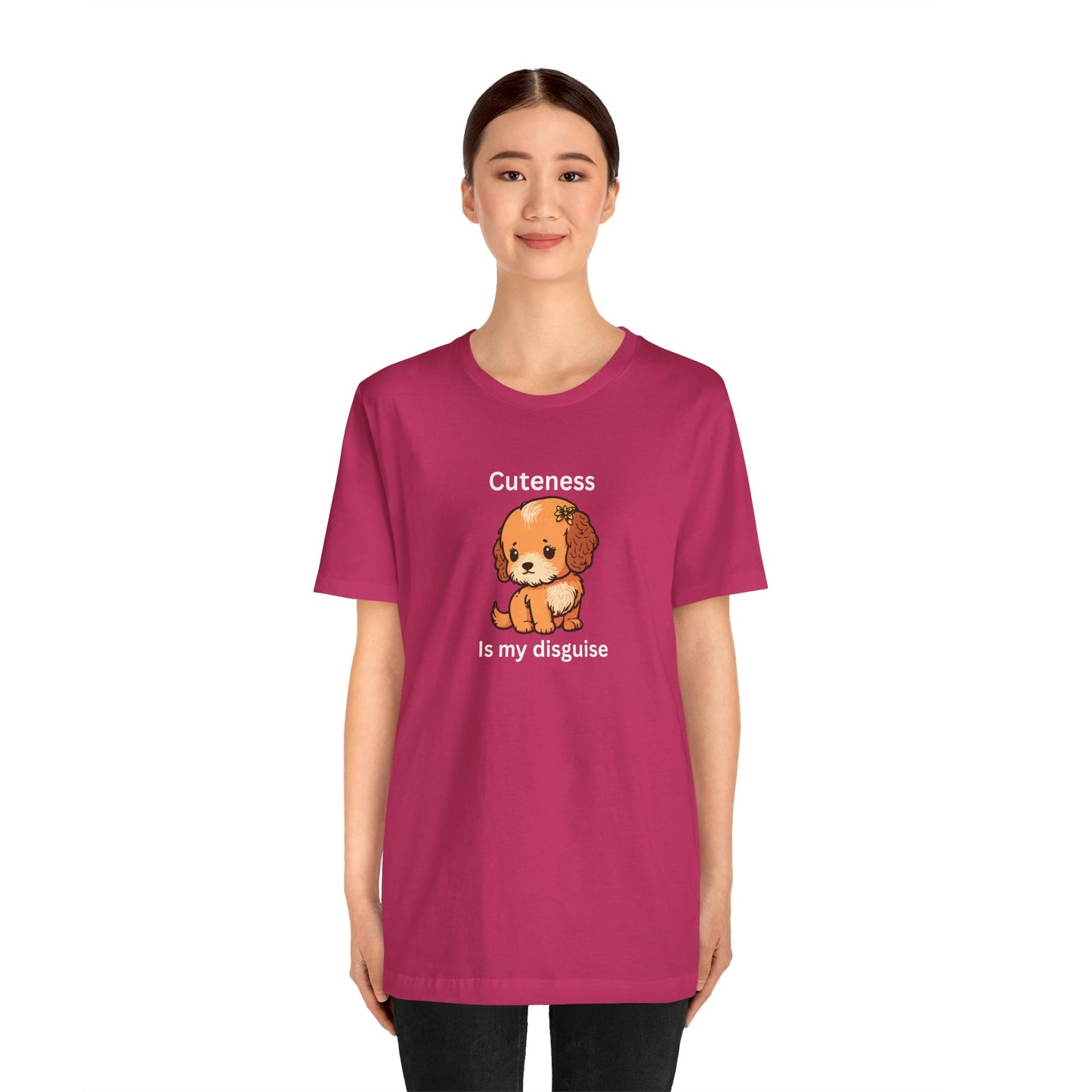Cockapoo Tee — "Cuteness Is My Disguise" Cute Puppy Graphic Shirt