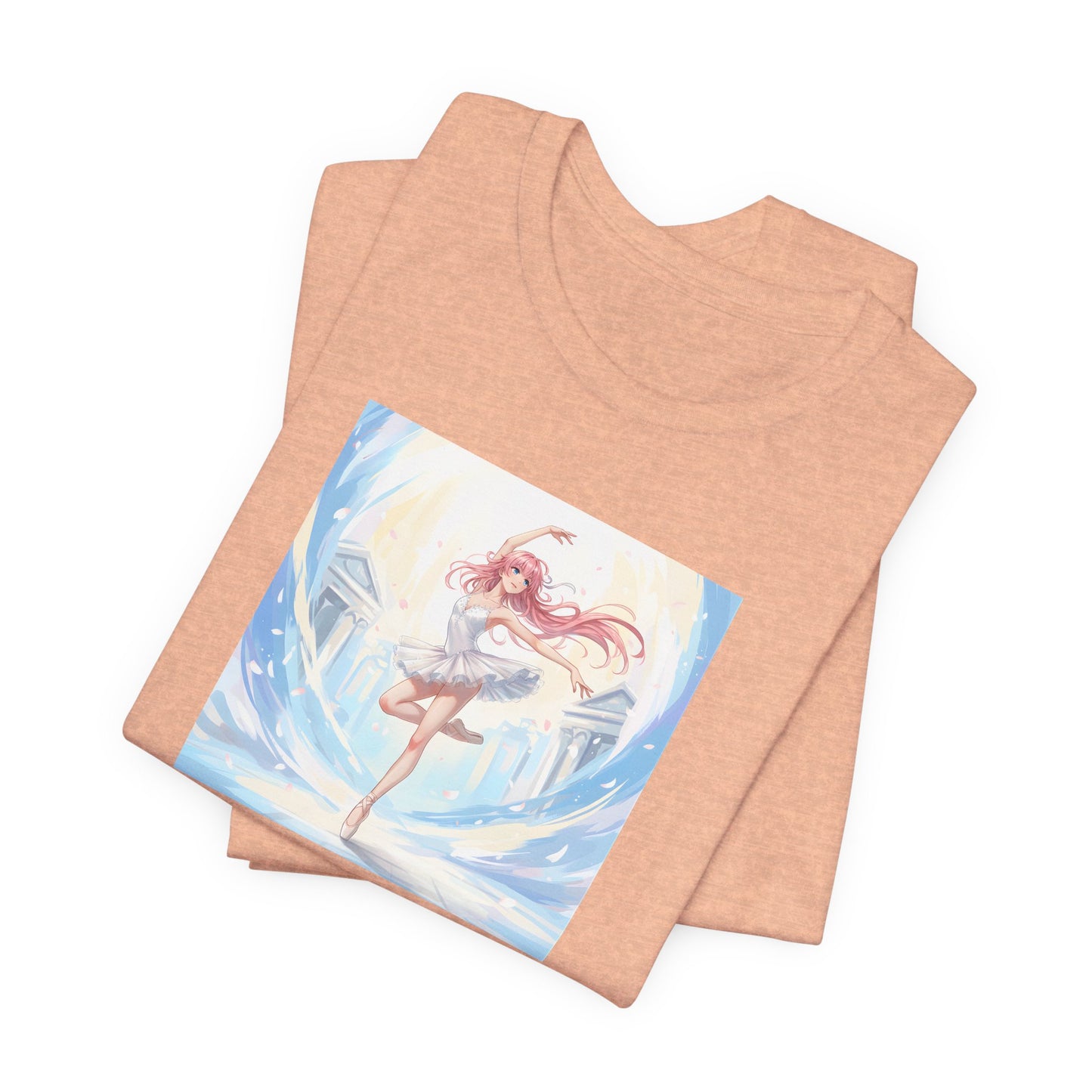 Anime Girl Dance T-Shirt — Pastel Skater City Illustration Tee