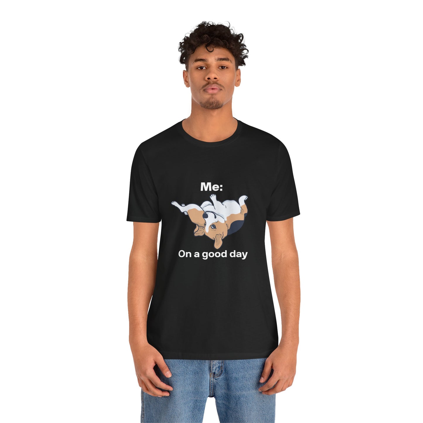 Cute Floppy Beagle T-Shirt — Adorable Laying Dog Tee