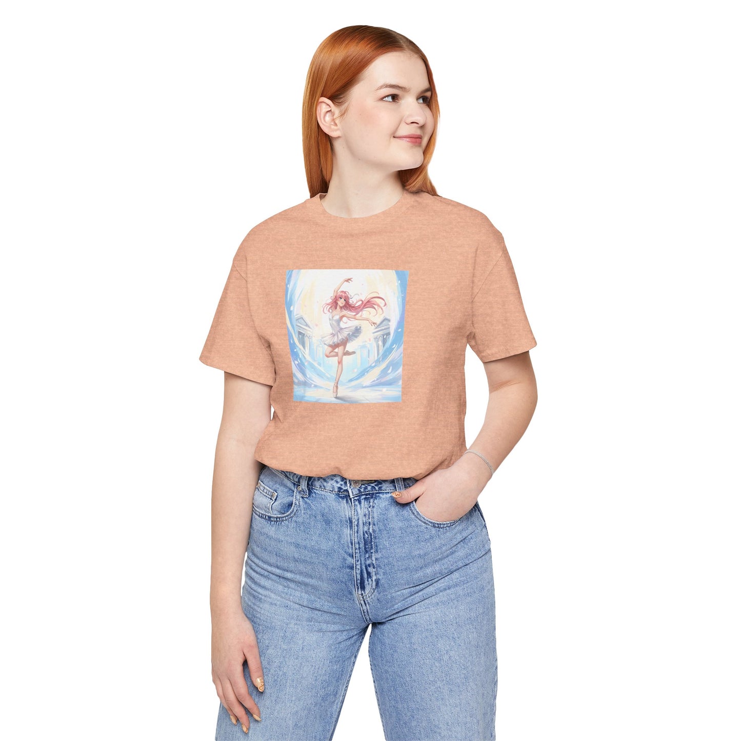 Anime Girl Dance T-Shirt — Pastel Skater City Illustration Tee