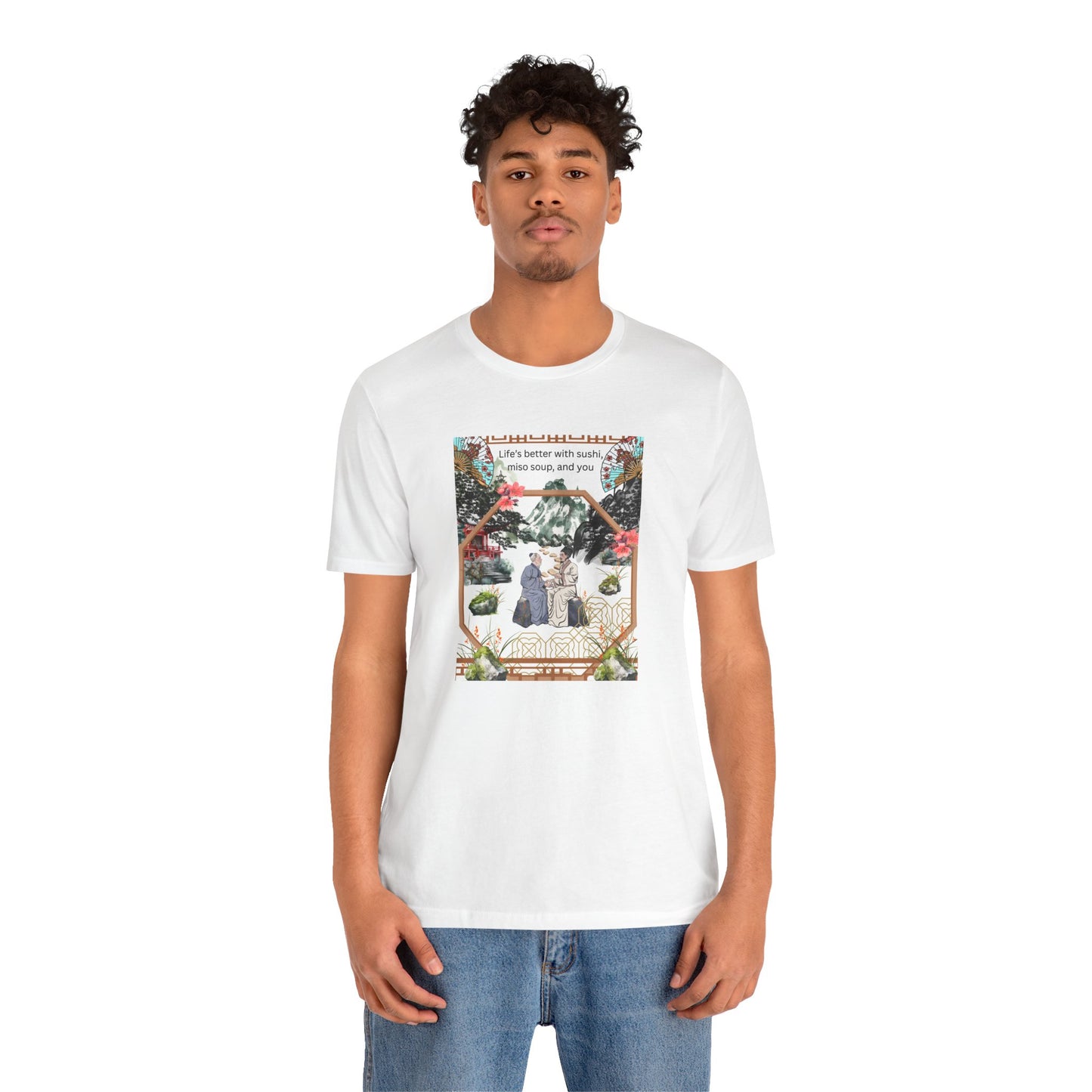 Life's Better With Sushi, Miso Soup & You — Vintage Japanese Food Graphic Tee