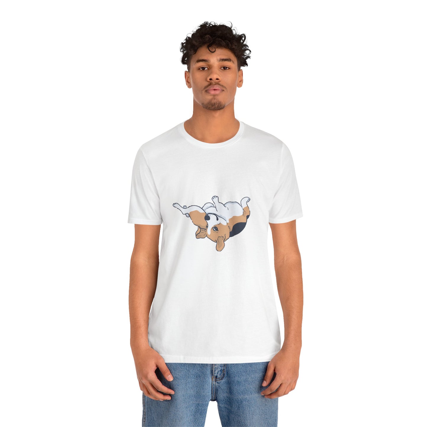 Cute Floppy Beagle T-Shirt — Adorable Laying Dog Tee