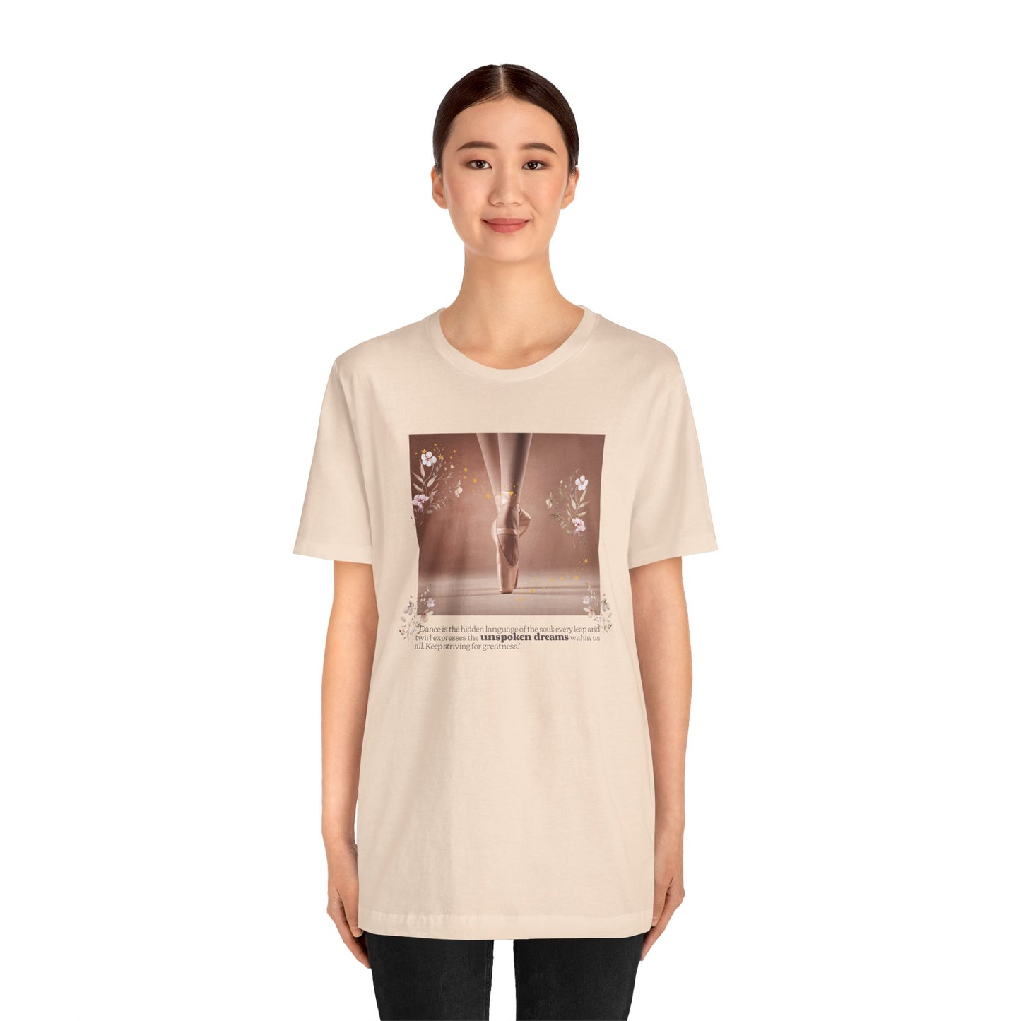 Ballet Pointe Tee — Elegant Dancer Photo Graphic T-Shirt