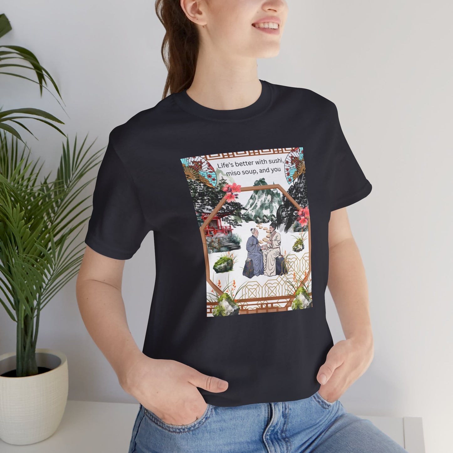 Life's Better With Sushi, Miso Soup & You — Vintage Japanese Food Graphic Tee