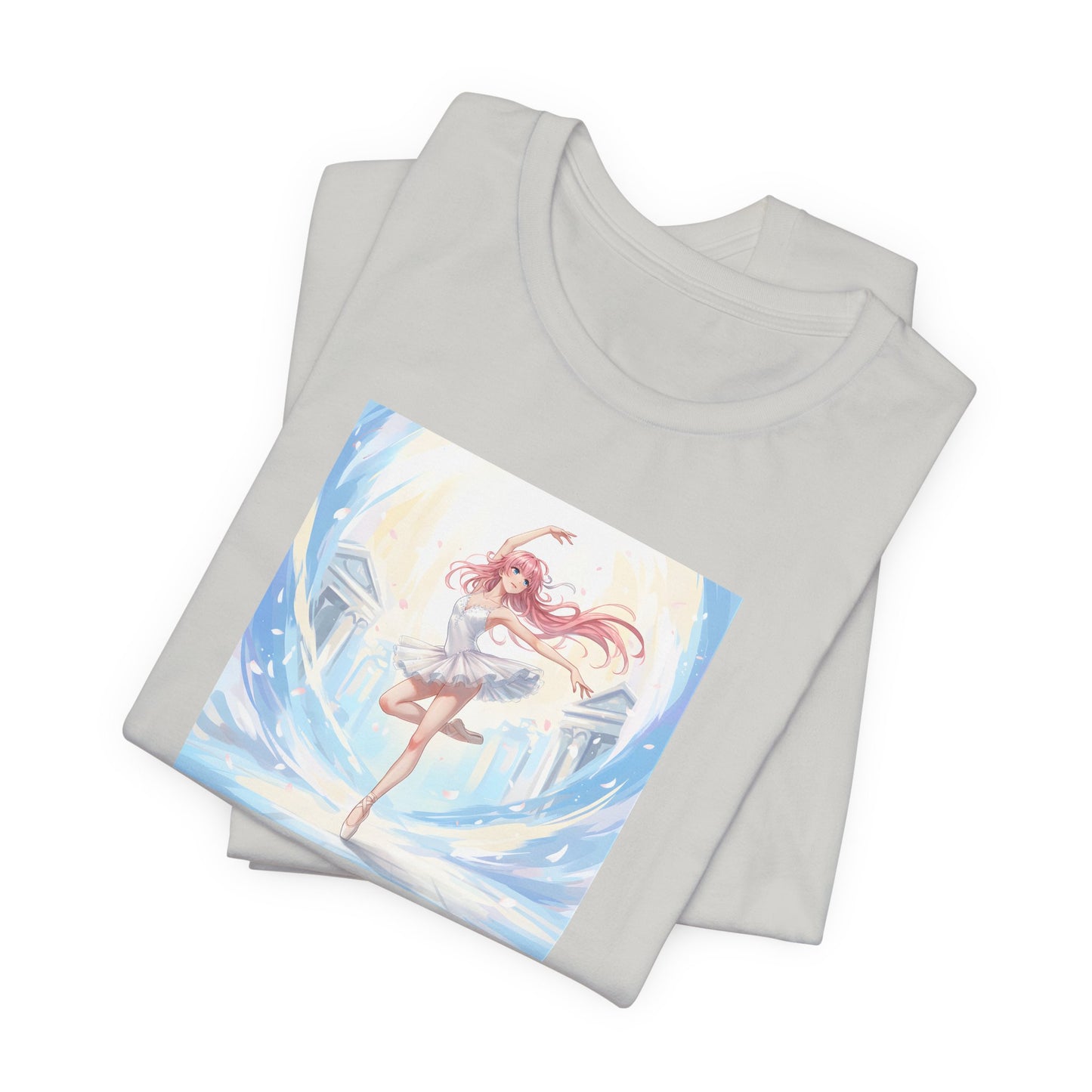 Anime Girl Dance T-Shirt — Pastel Skater City Illustration Tee