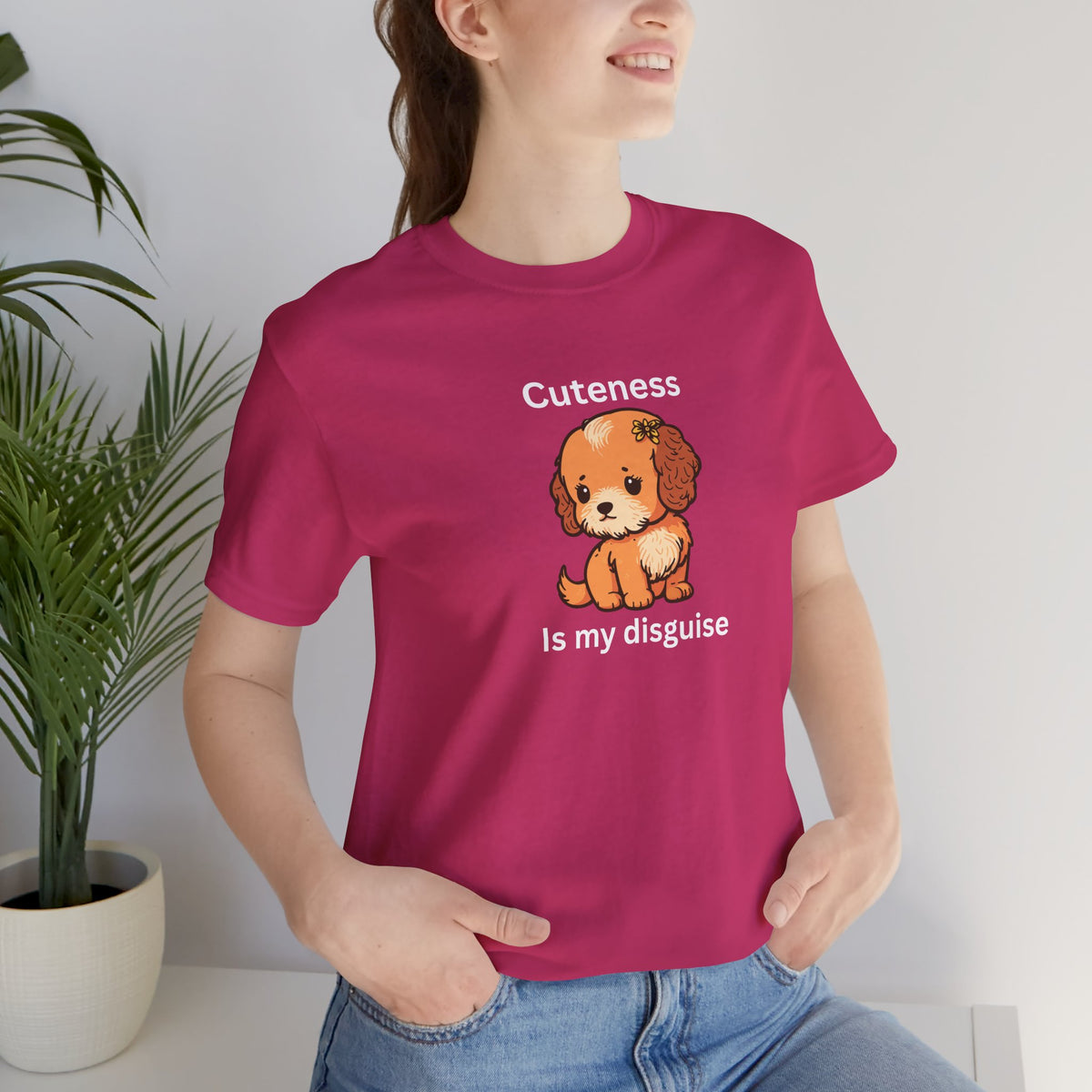 Cockapoo Tee — "Cuteness Is My Disguise" Cute Puppy Graphic Shirt