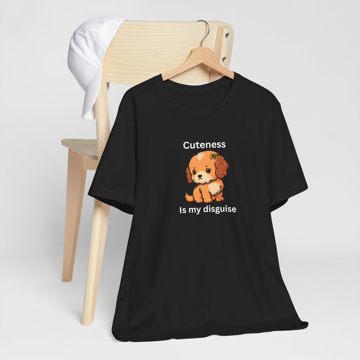 Cockapoo Tee — "Cuteness Is My Disguise" Cute Puppy Graphic Shirt