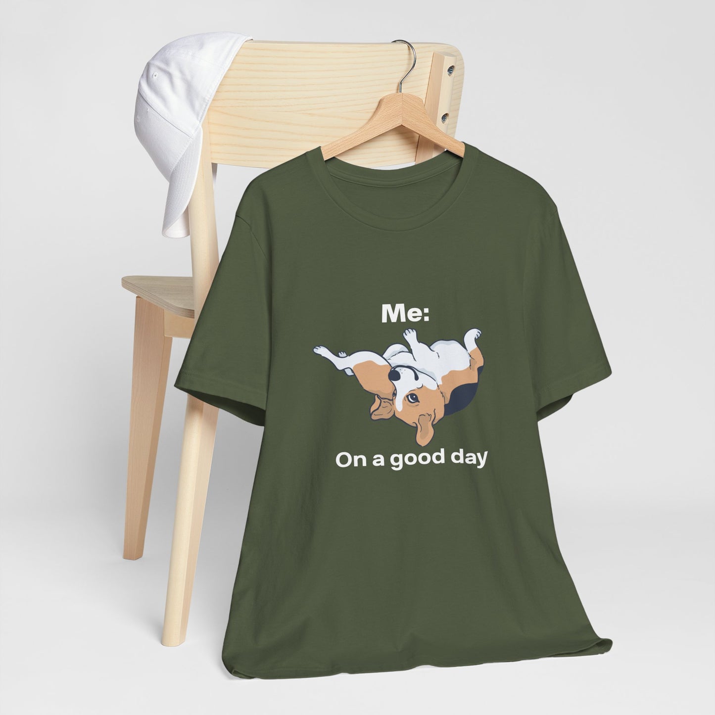 Cute Floppy Beagle T-Shirt — Adorable Laying Dog Tee