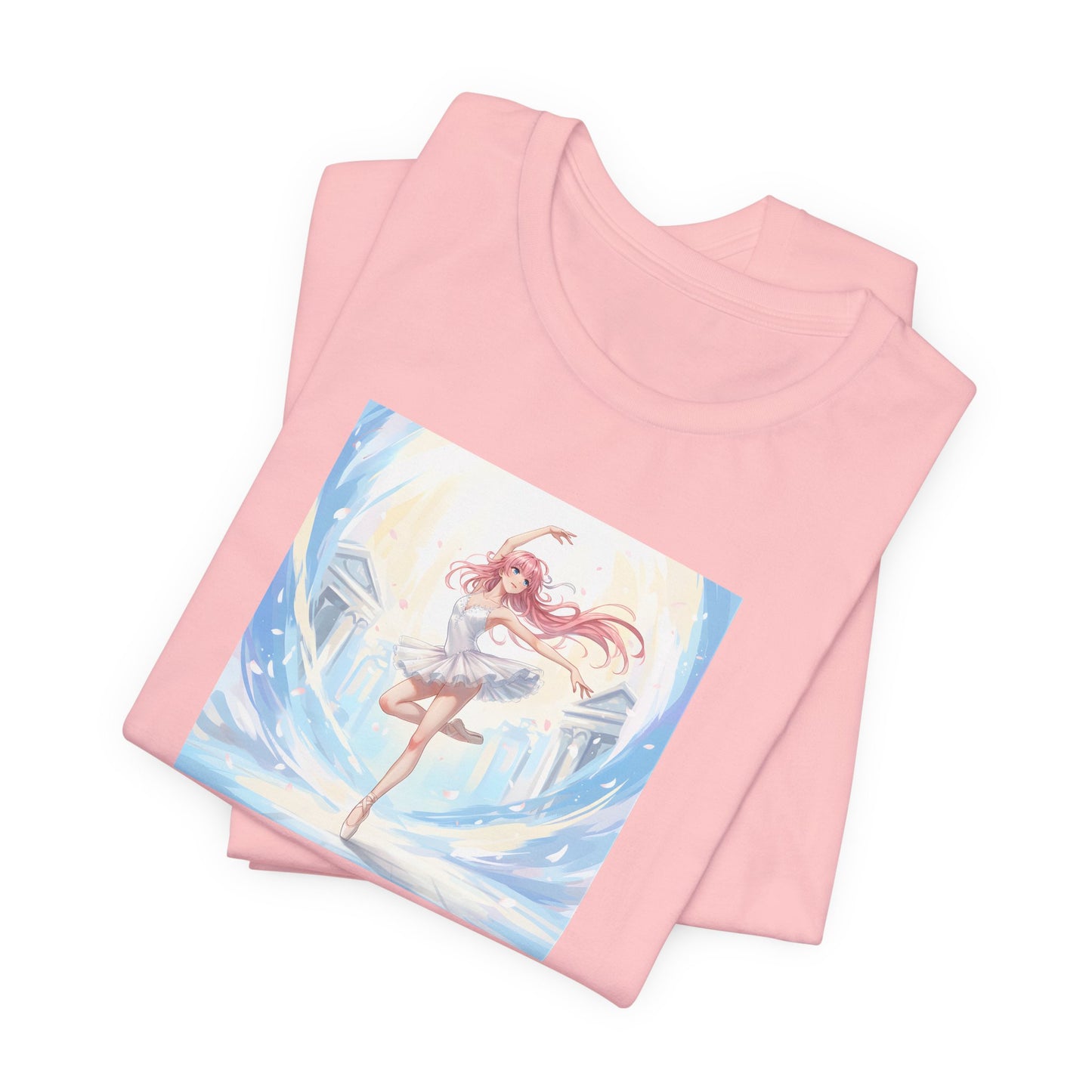 Anime Girl Dance T-Shirt — Pastel Skater City Illustration Tee