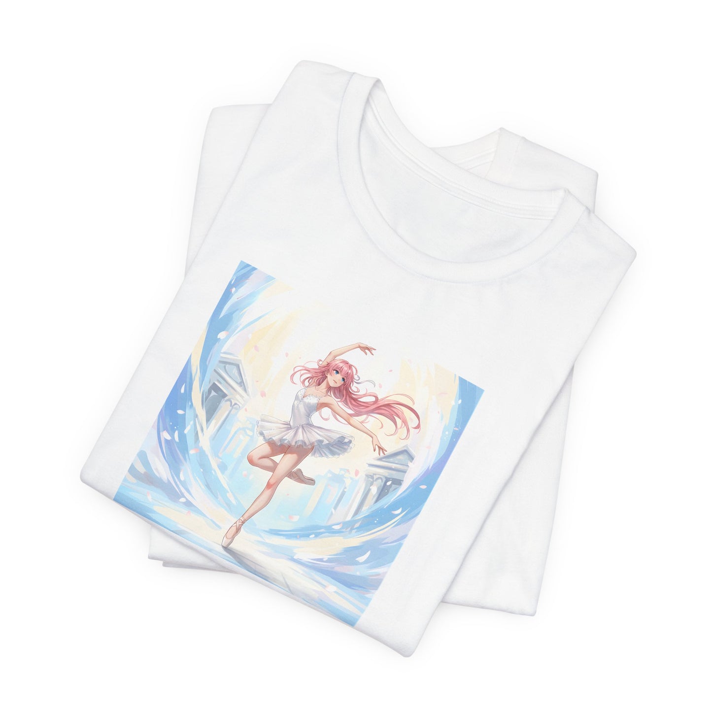 Anime Girl Dance T-Shirt — Pastel Skater City Illustration Tee