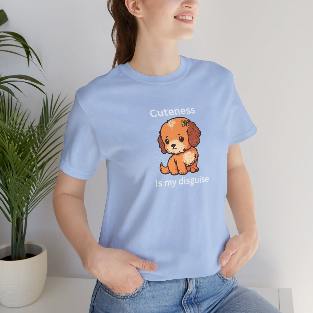 Cockapoo Tee — "Cuteness Is My Disguise" Cute Puppy Graphic Shirt