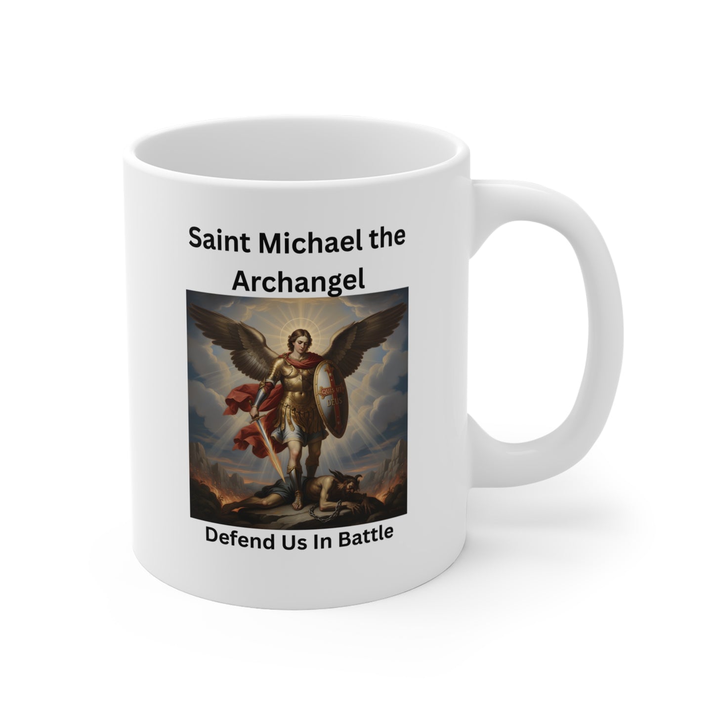 Saint Michael the Archangel Coffee Mug – Defend Us In Battle 11oz