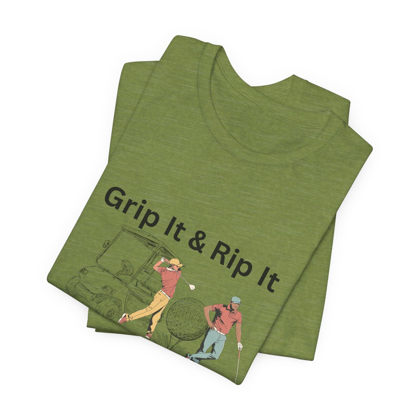 Golf T-Shirt – "Grip It & Rip It" Vintage Golfers Design