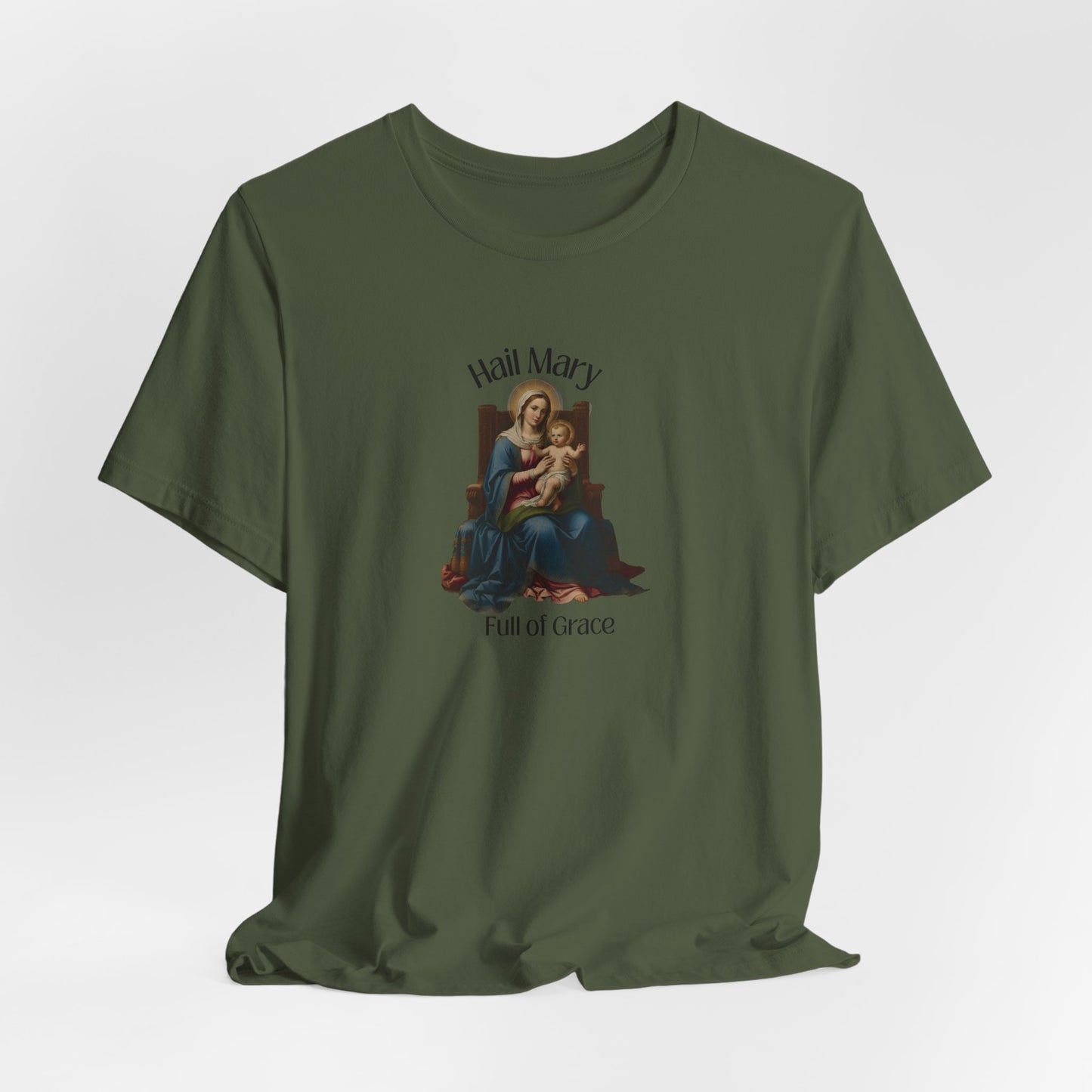 Hail Mary "Full of Grace" Tee — Vintage Madonna Prayer T-Shirt