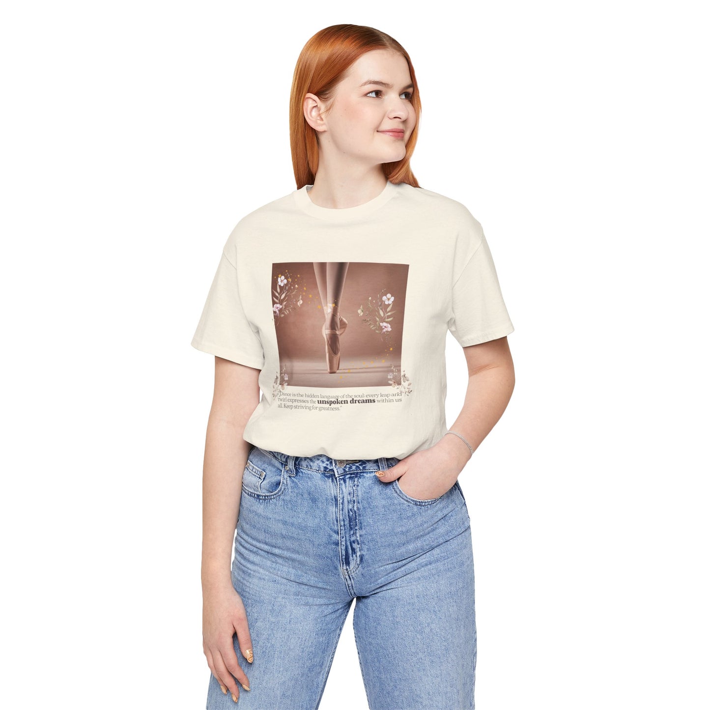 Ballet Pointe Tee — Elegant Dancer Photo Graphic T-Shirt