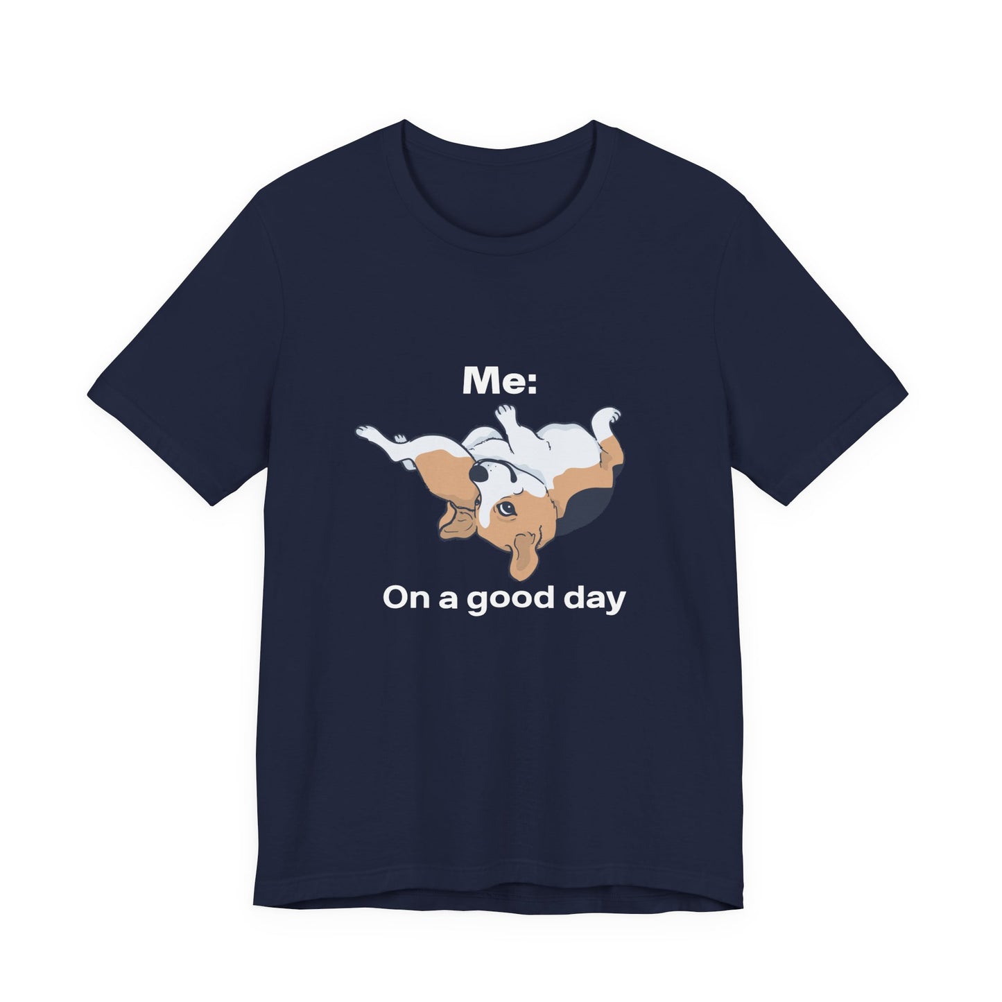 Cute Floppy Beagle T-Shirt — Adorable Laying Dog Tee