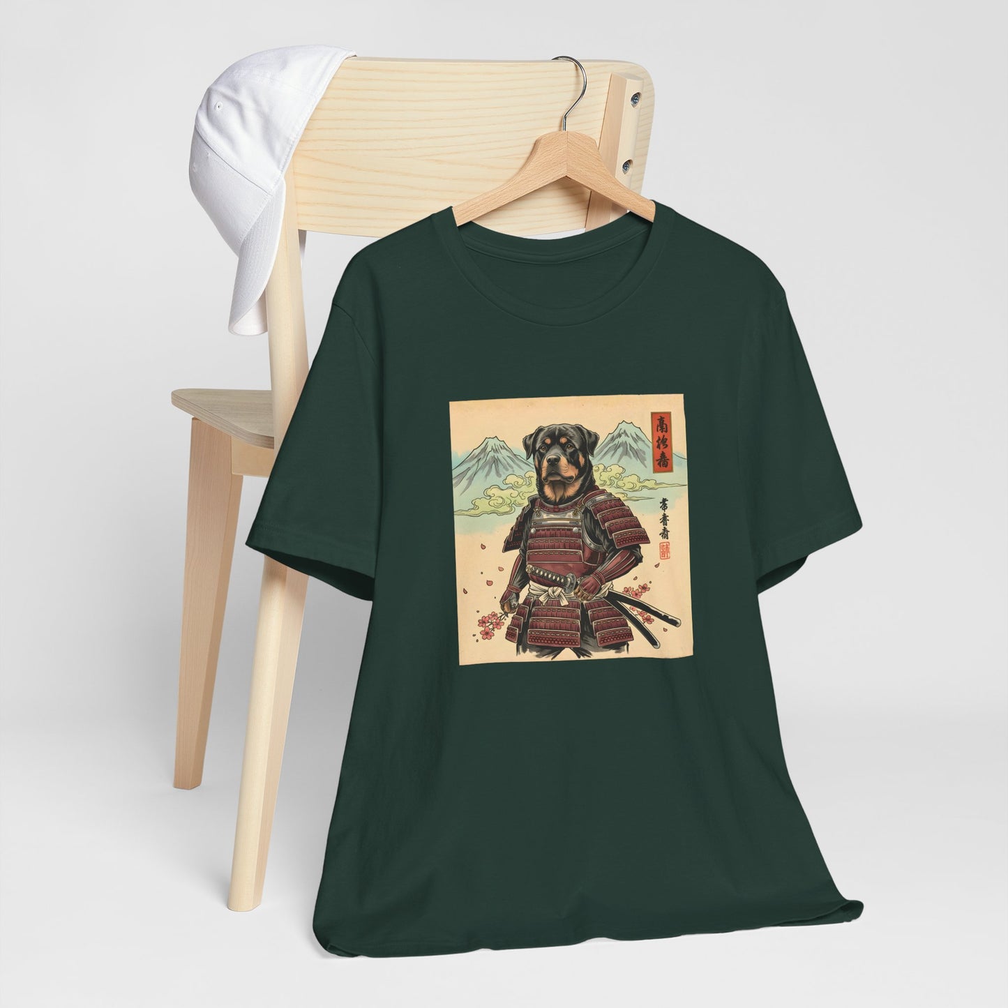 Samurai Rottweiler T-Shirt — Warrior Dog Graphic Tee