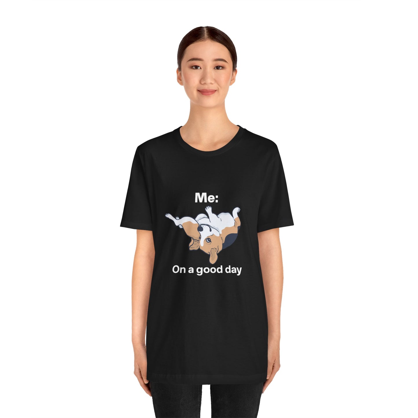 Cute Floppy Beagle T-Shirt — Adorable Laying Dog Tee
