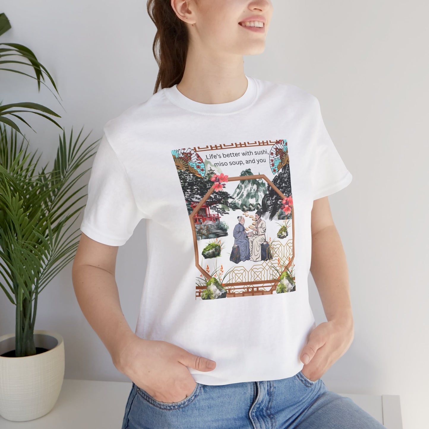 Life's Better With Sushi, Miso Soup & You — Vintage Japanese Food Graphic Tee