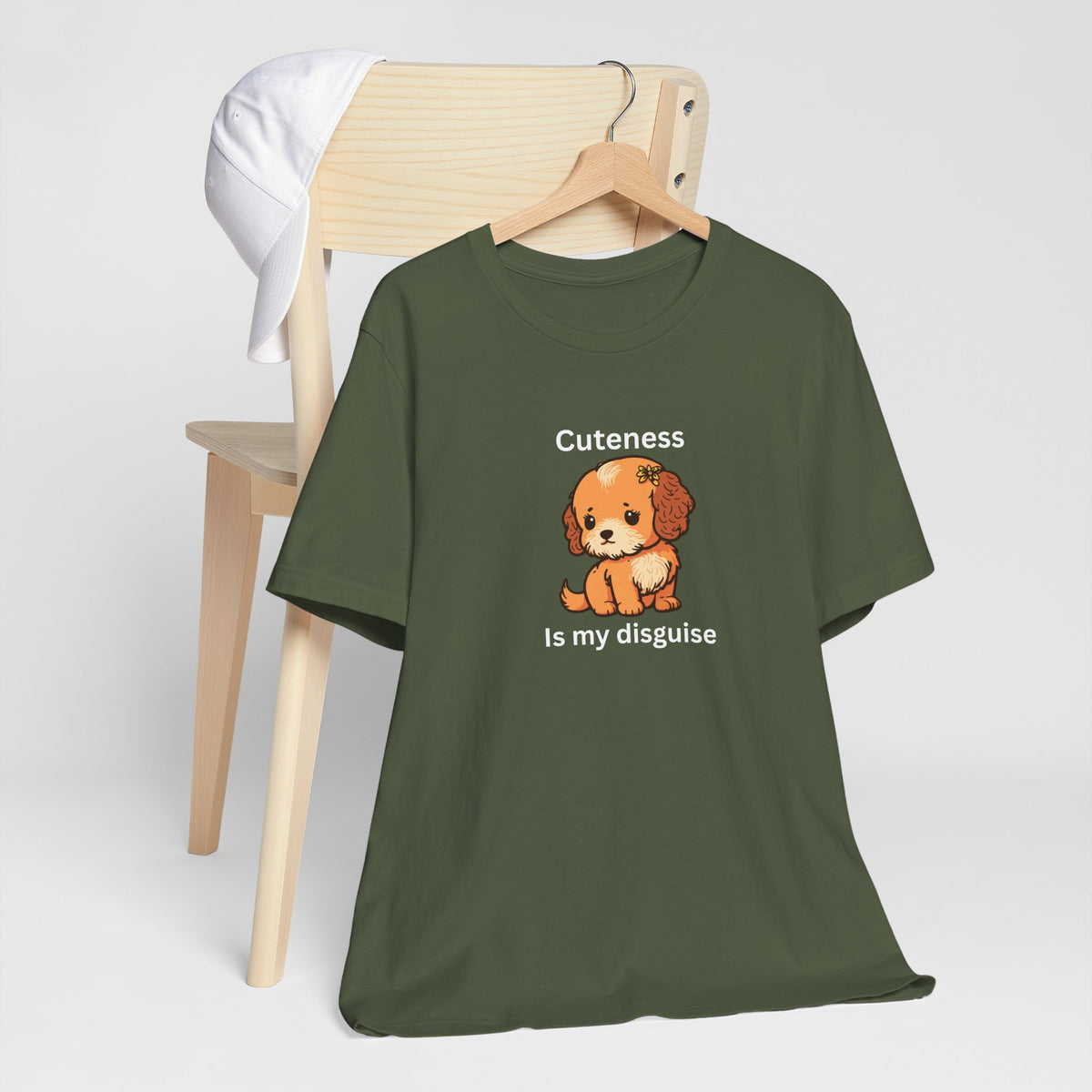 Cockapoo Tee — "Cuteness Is My Disguise" Cute Puppy Graphic Shirt