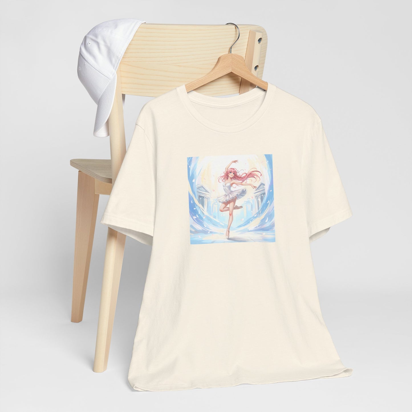 Anime Girl Dance T-Shirt — Pastel Skater City Illustration Tee