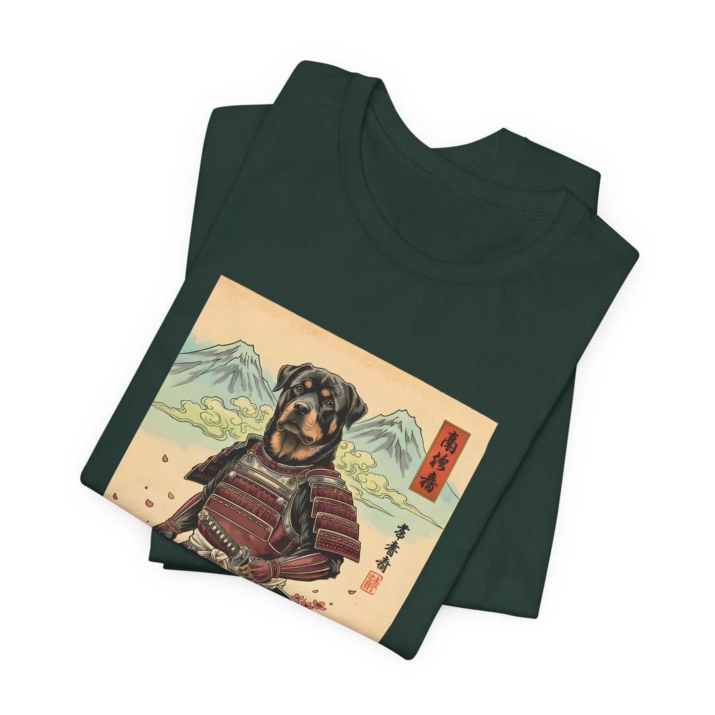 Samurai Rottweiler T-Shirt — Warrior Dog Graphic Tee