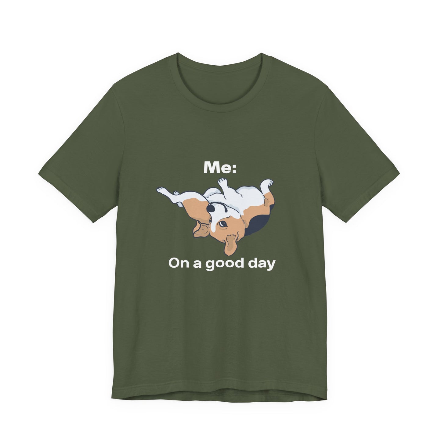 Cute Floppy Beagle T-Shirt — Adorable Laying Dog Tee